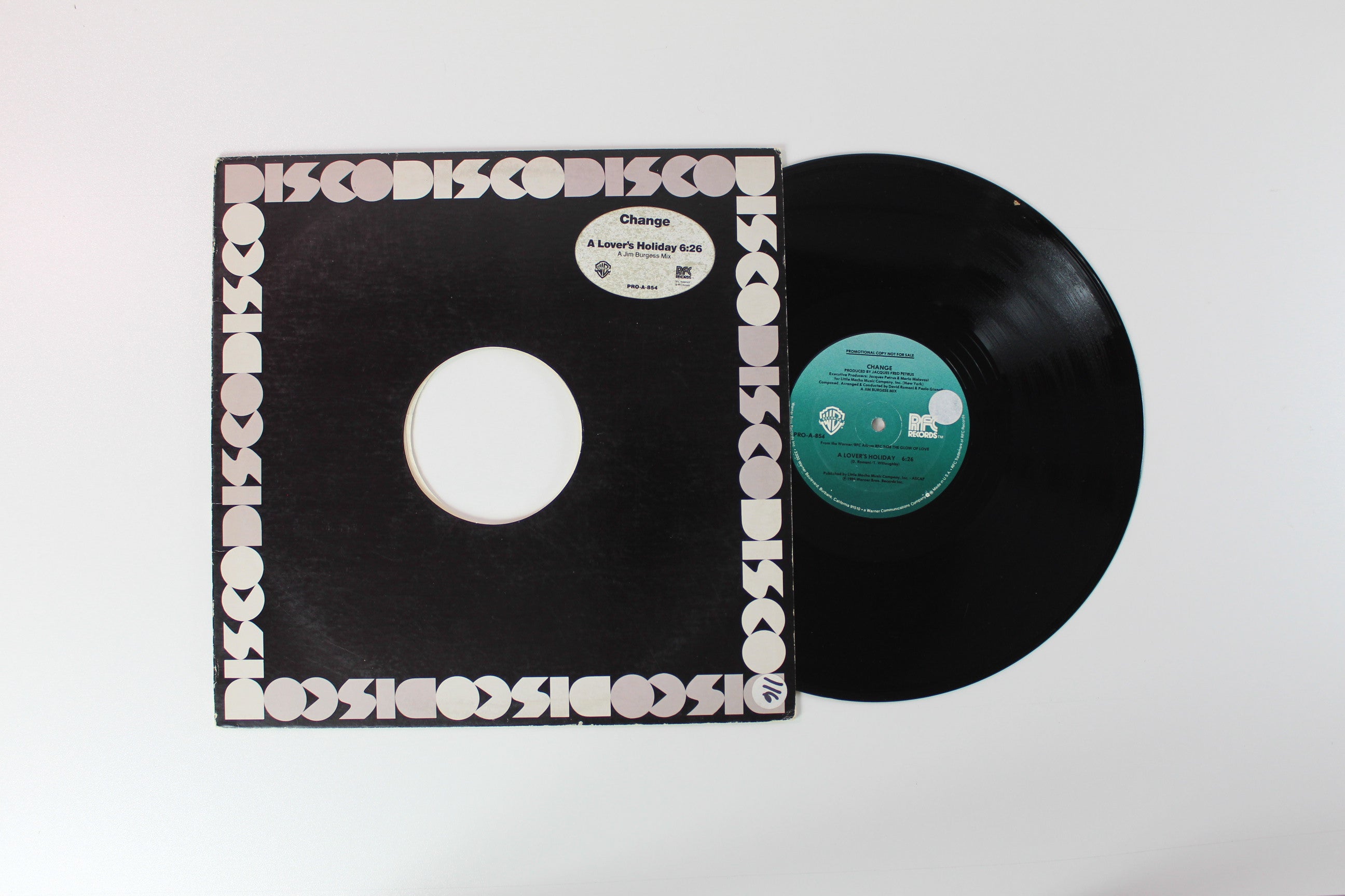 Change - A Lover's Holiday on Warner Bros Promo Single Sided 12"