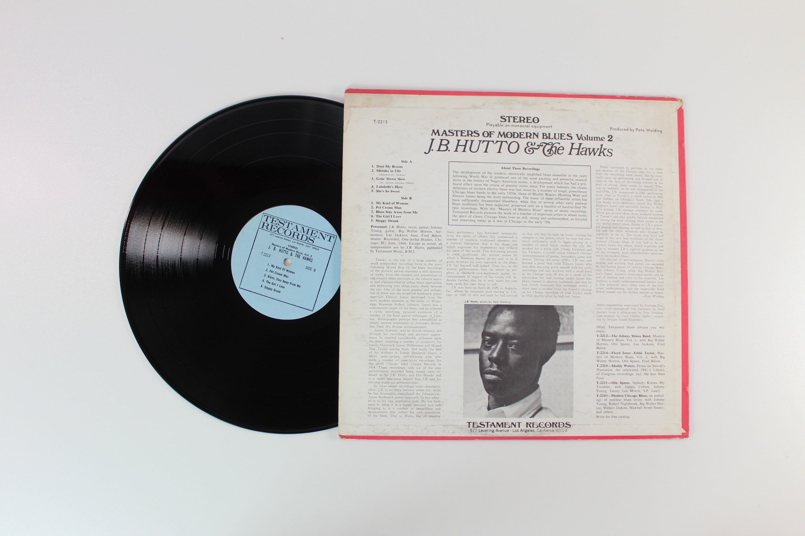 J.B. Hutto & The Hawks - Masters Of Modern Blues, Volume 2 on Testament Records