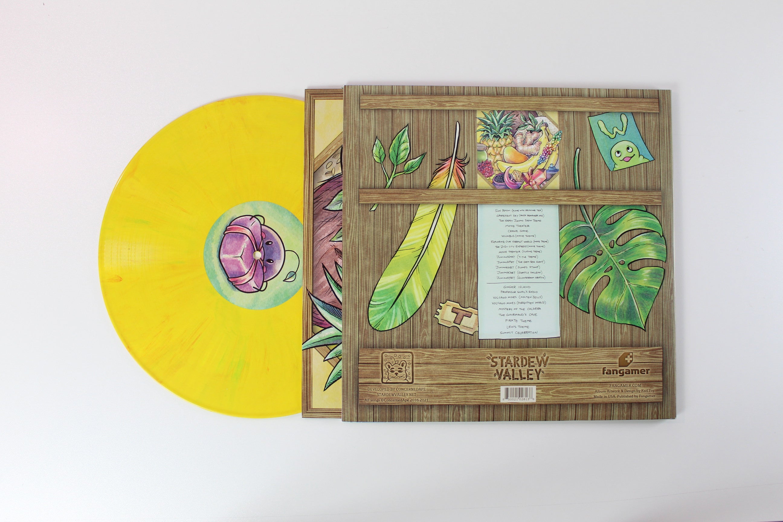 ConcernedApe - Stardew Valley 1.4 & 1.5 Soundtrack on Fangamer Yellow Marble Vinyl