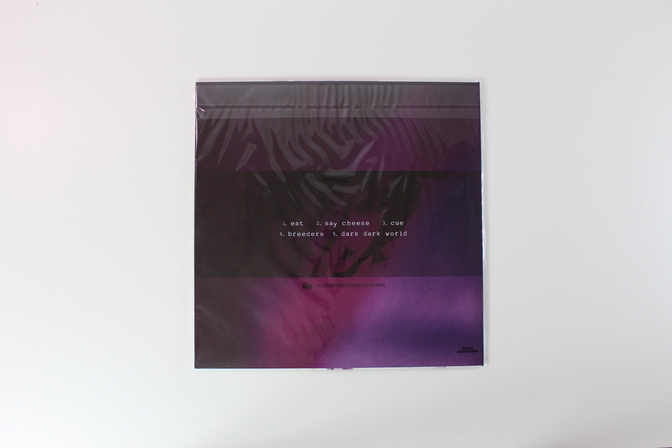 Poppy - Eat on Sumerian RSD 2024 Ltd 12" 45 RPM Single Sided EP Violet/Black/Bone Striped Tricolor Vinyl