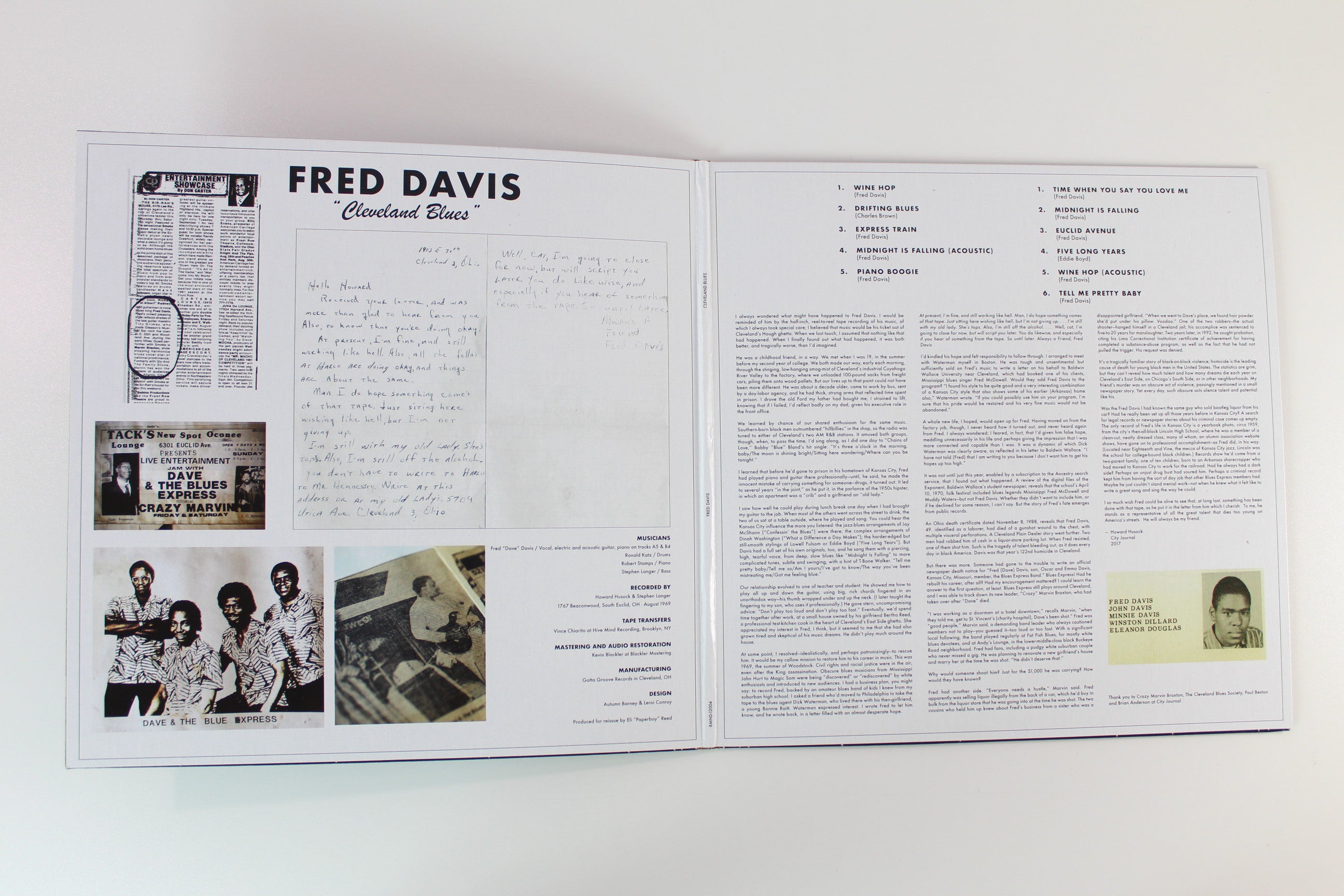 Fred Davis - Cleveland Blues on Remined - Smoke Colored Vinyl