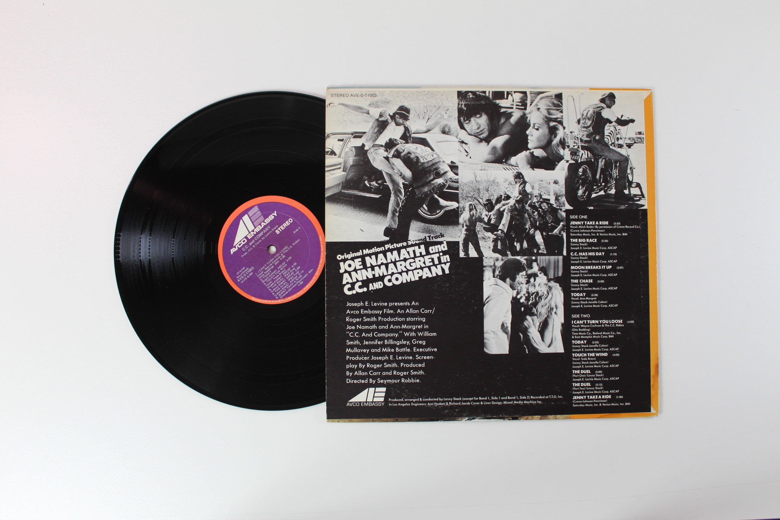 Lenny Stack - Joe Namath And Ann-Margret In C.C. And Company on Avco Embassy