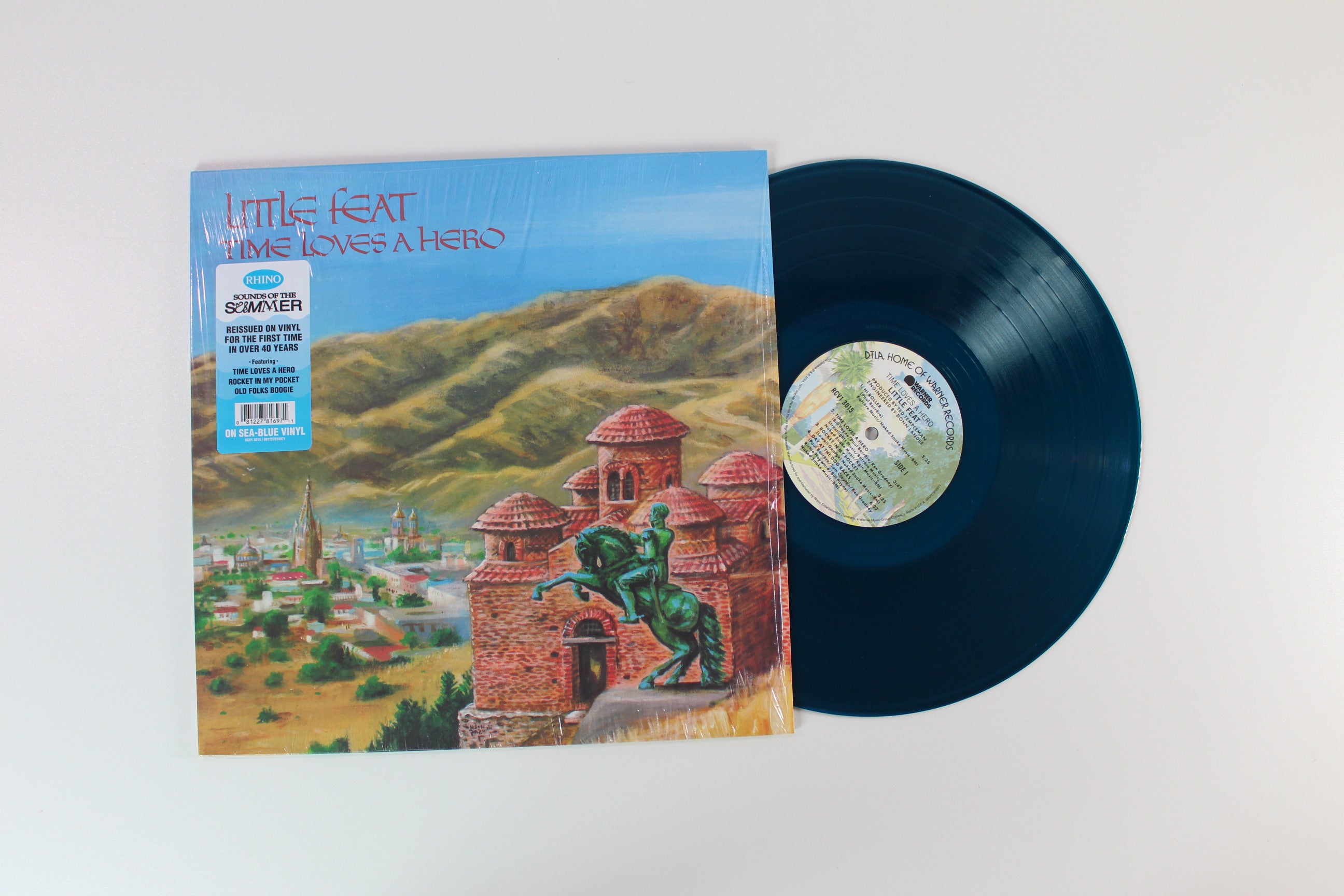Little Feat - Time Loves A Hero on Warner Records / Rhino - Sea Blue Vinyl