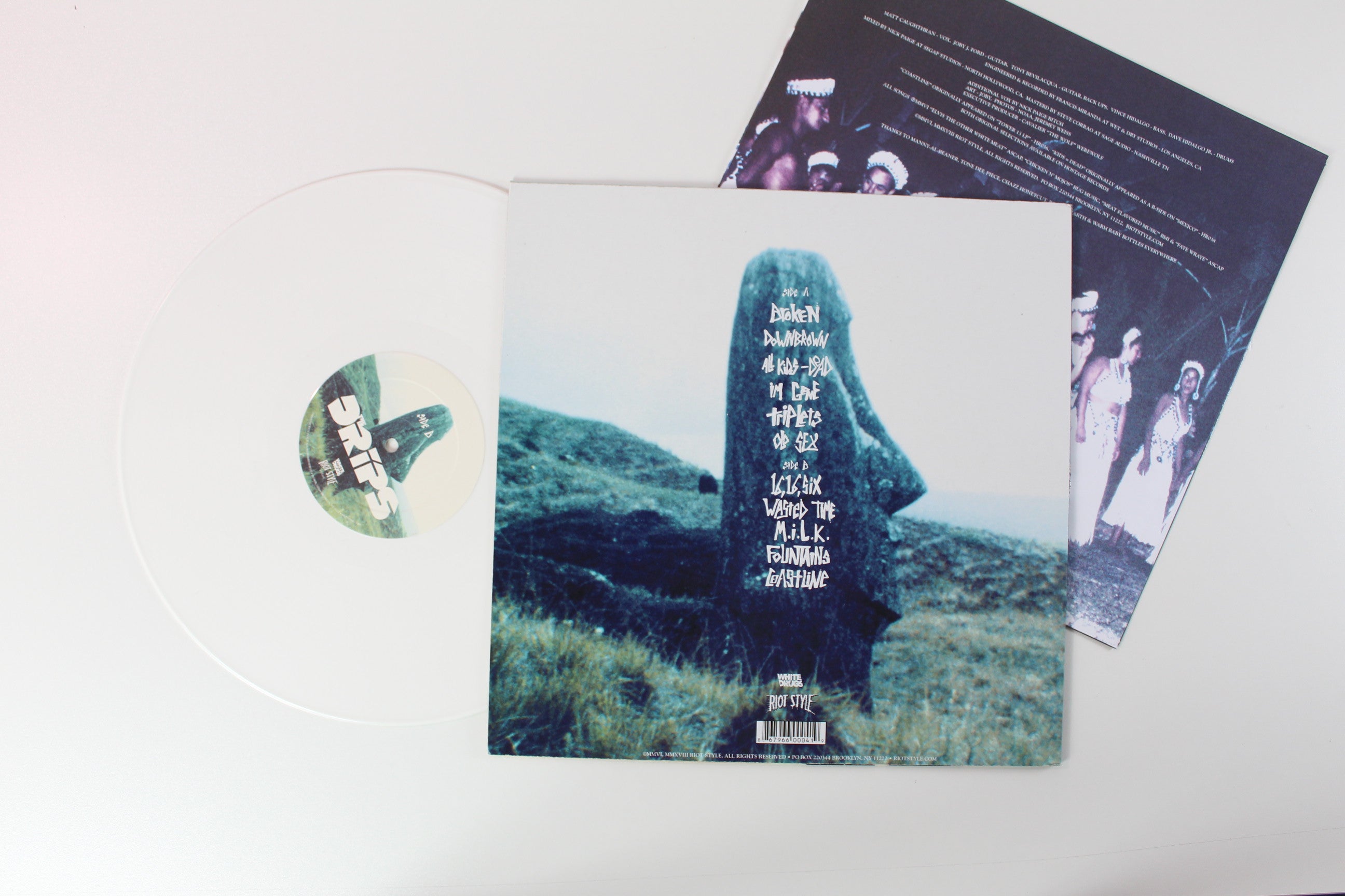 The Drips - The Drips on White Drugs Opaque White Vinyl