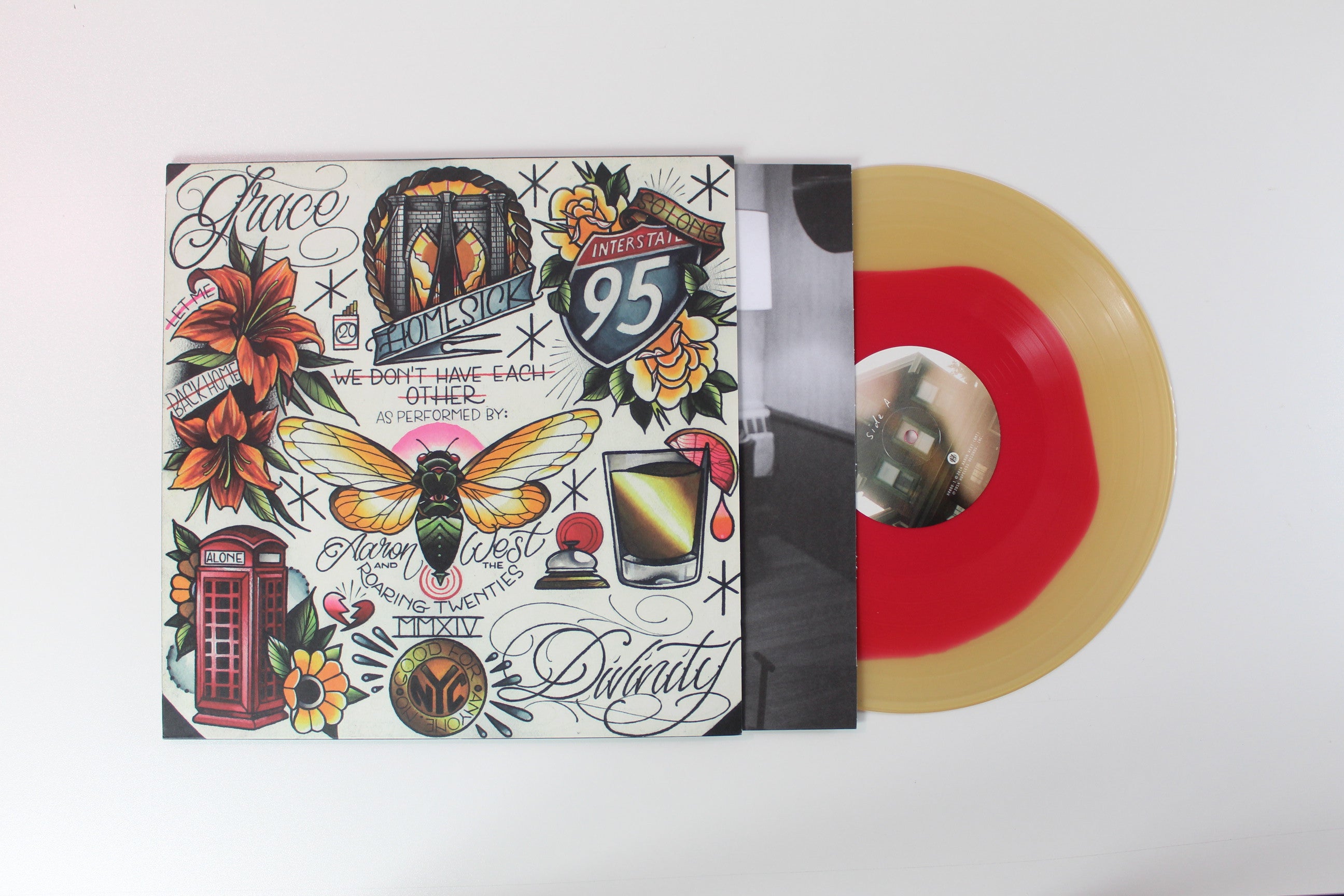 Aaron West And The Roaring Twenties - We Don't Have Each Other on Hopeless Ltd Grapefruit Vinyl Reissue