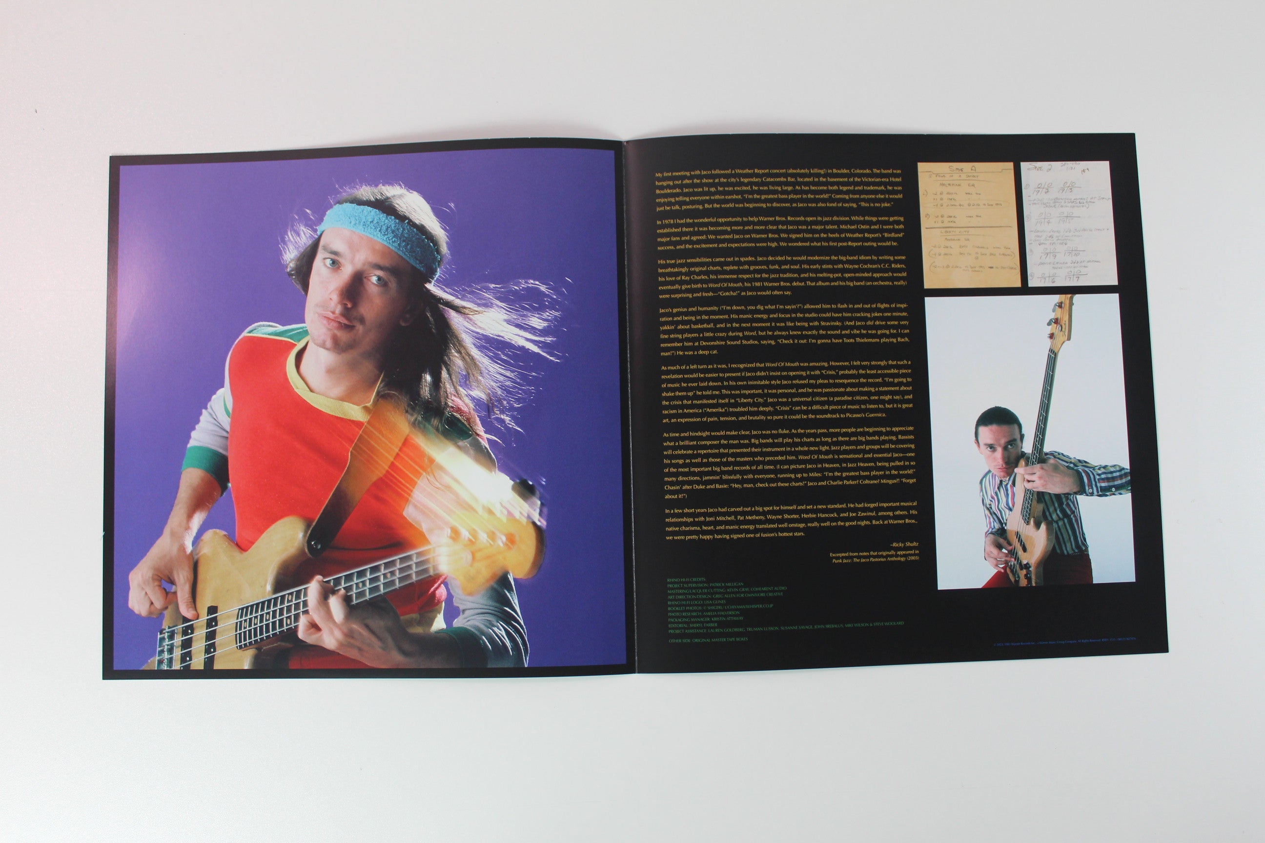 Jaco Pastorius - Word Of Mouth on Rhino Ltd Numbered 180 Gram Reissue