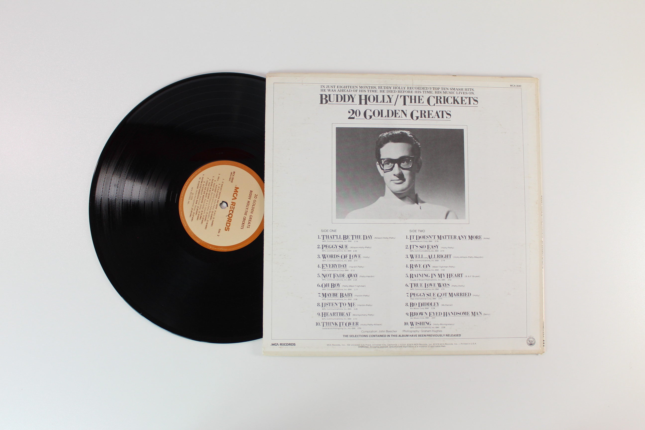 Buddy Holly - 20 Golden Greats on MCA Records
