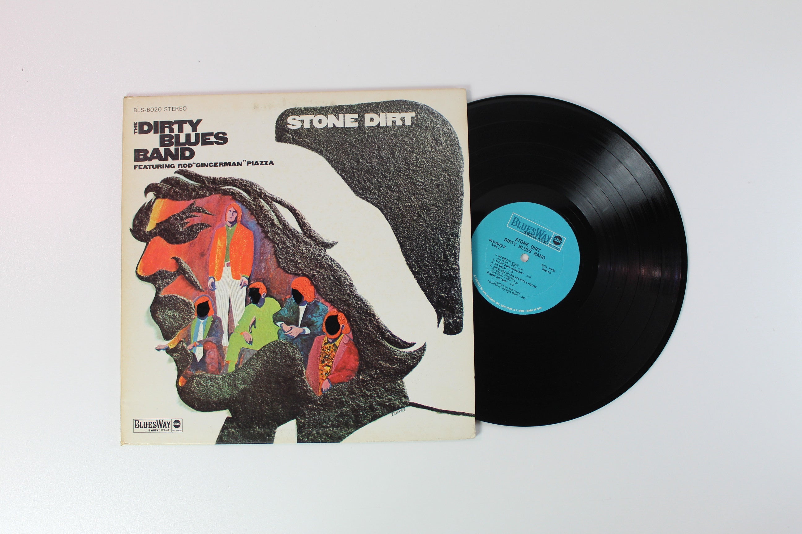 The Dirty Blues Band Featruring Rod Piazza - Stone Dirt on Bluesway Stereo