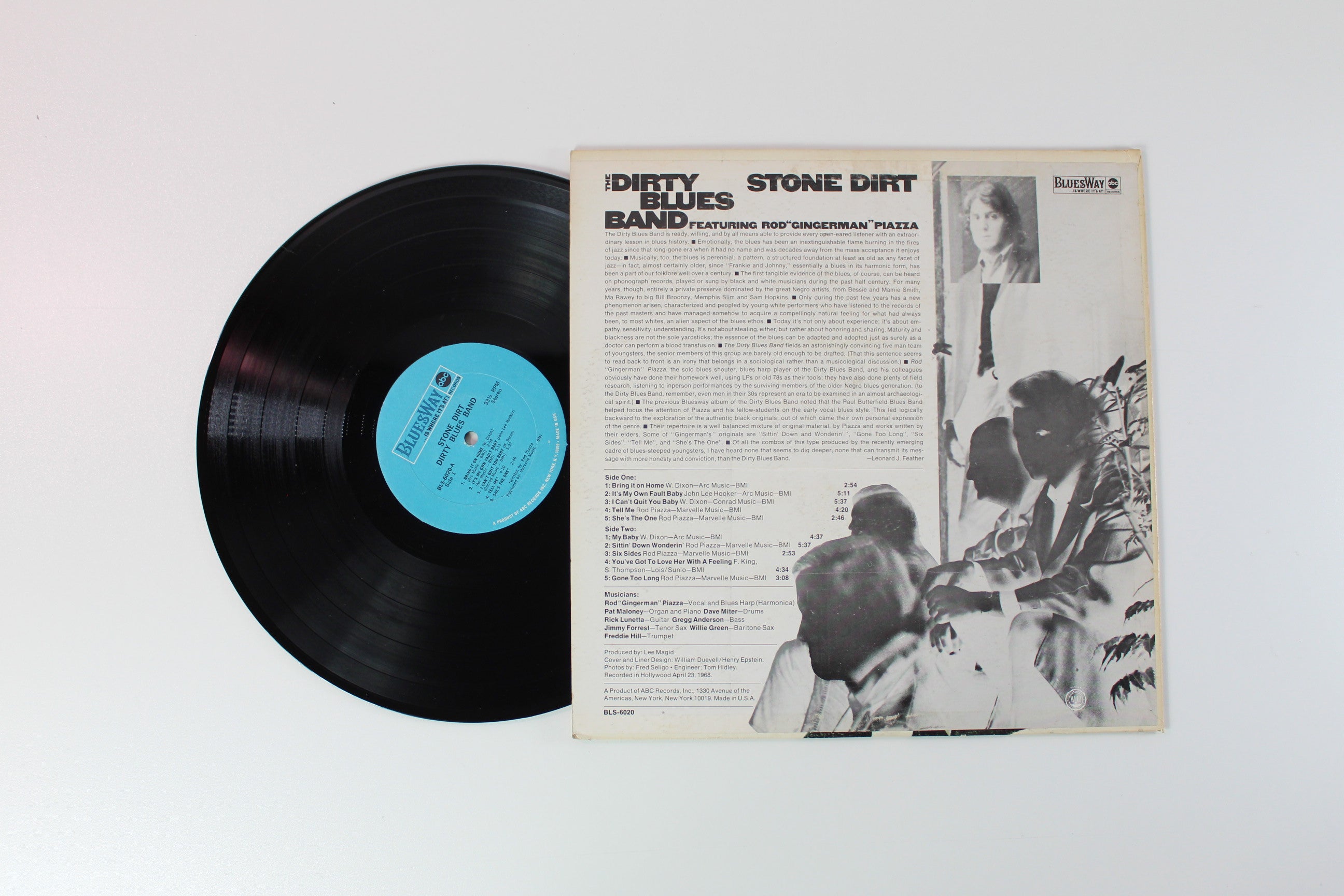 The Dirty Blues Band Featruring Rod Piazza - Stone Dirt on Bluesway Stereo