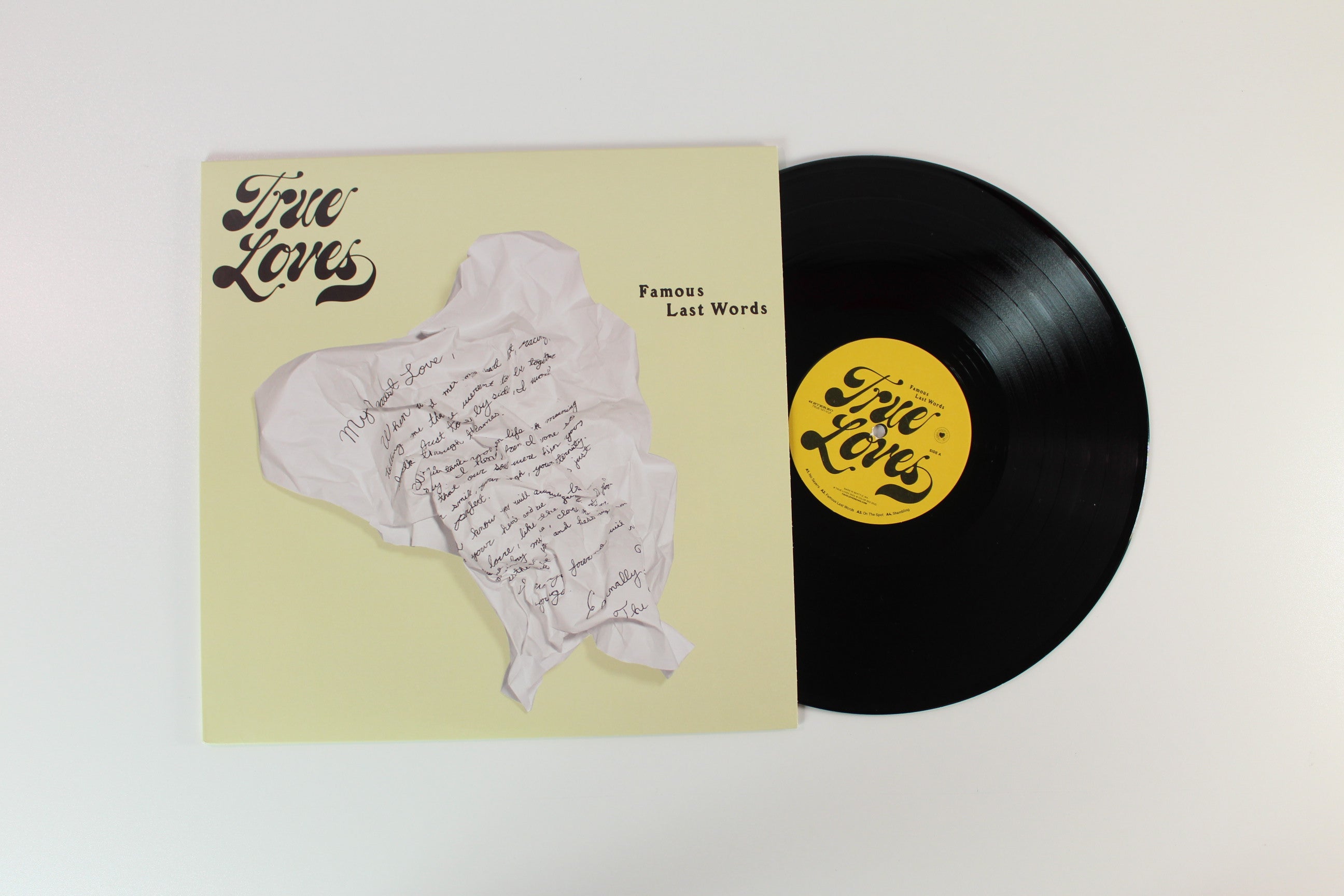 The True Loves - Famous Last Words on Color Red Records