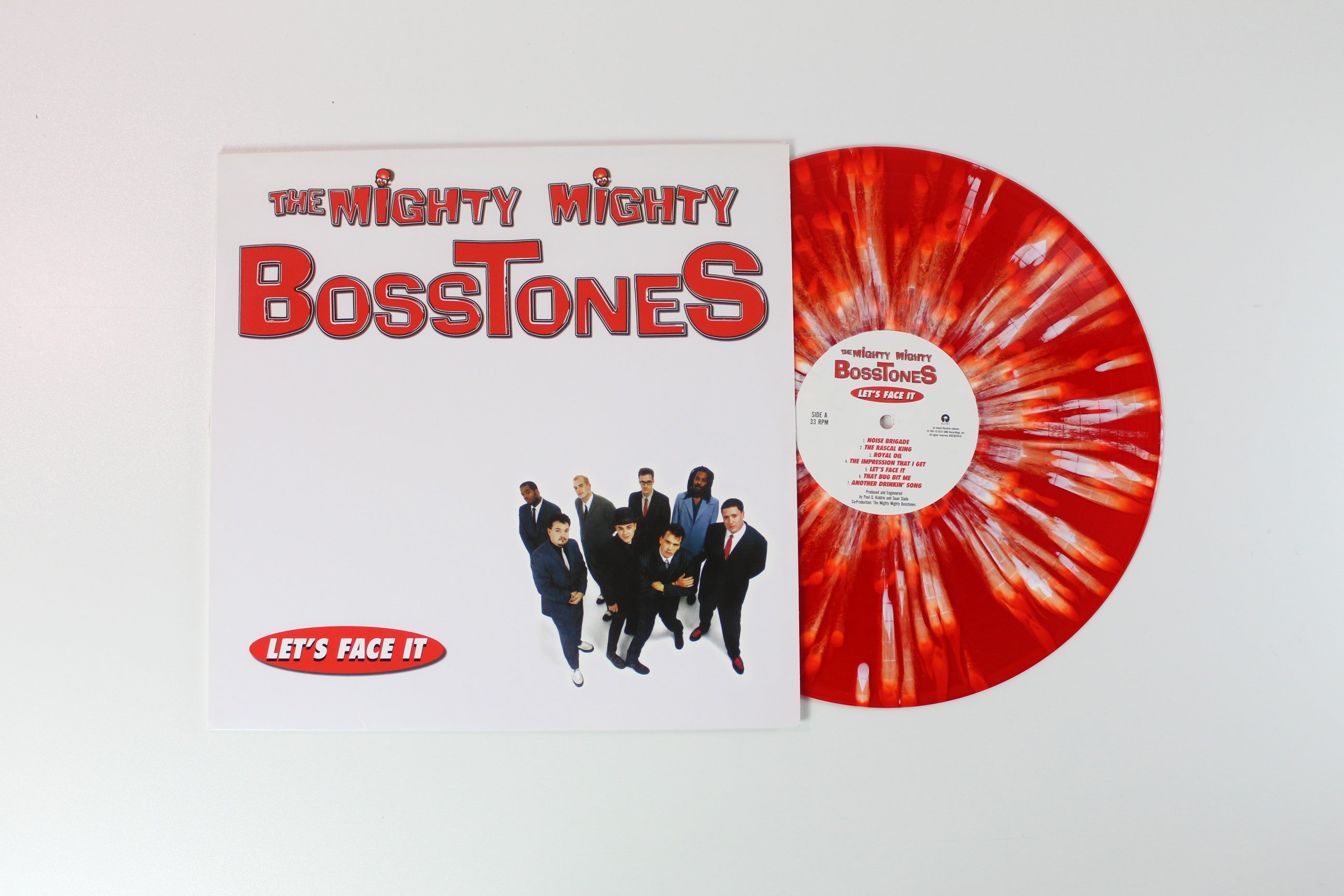 The Mighty Mighty Bosstones - Let's Face It on Island Red With White Splatter Vinyl Reissue