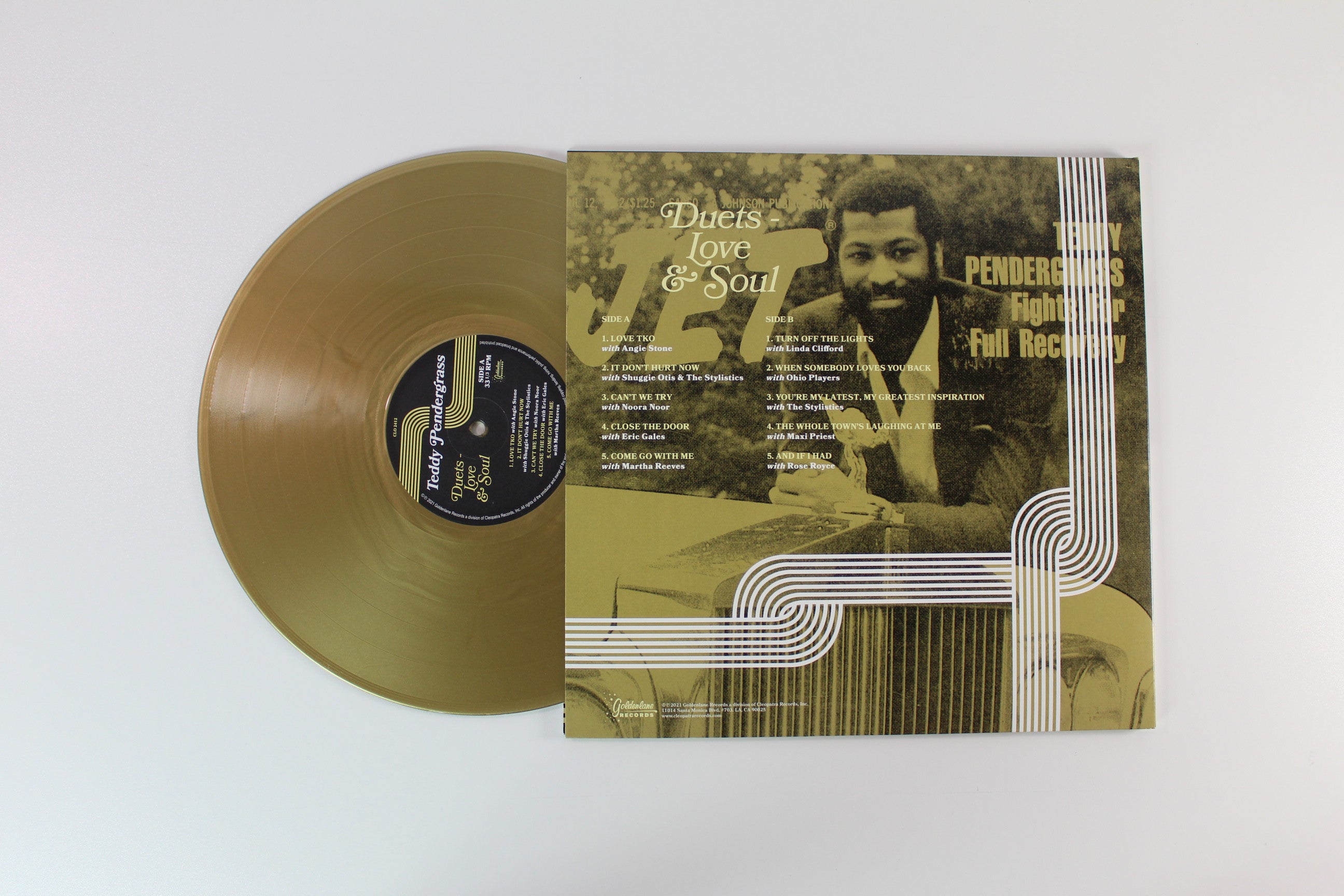 Teddy Pendergrass - Duets - Love & Soul on Goldenlane Records - Gold Vinyl