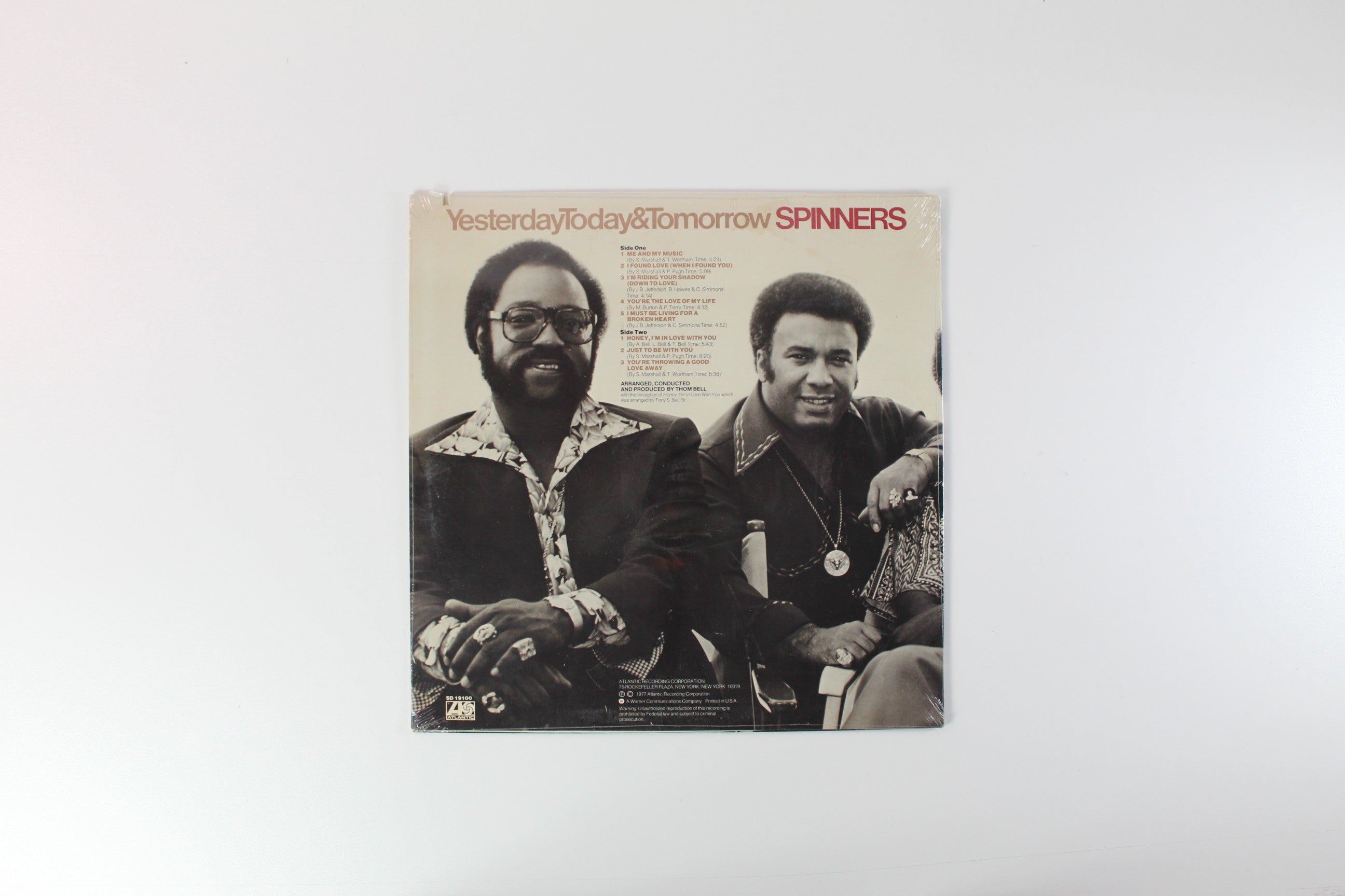 Spinners - Yesterday, Today & Tomorrow on Atlantic Sealed