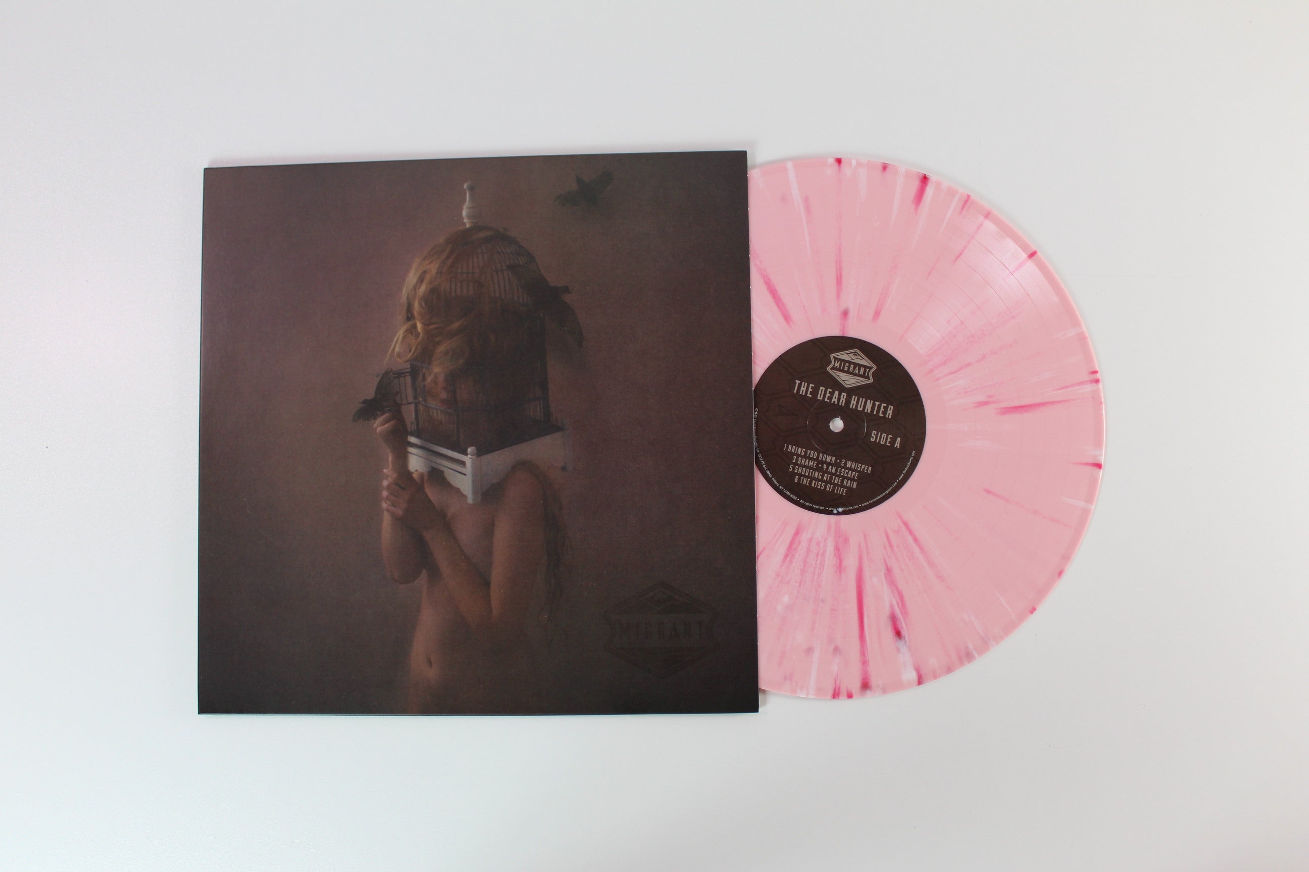 The Dear Hunter - Migrant on Equal Vision Pink & White Marlbe Reissue
