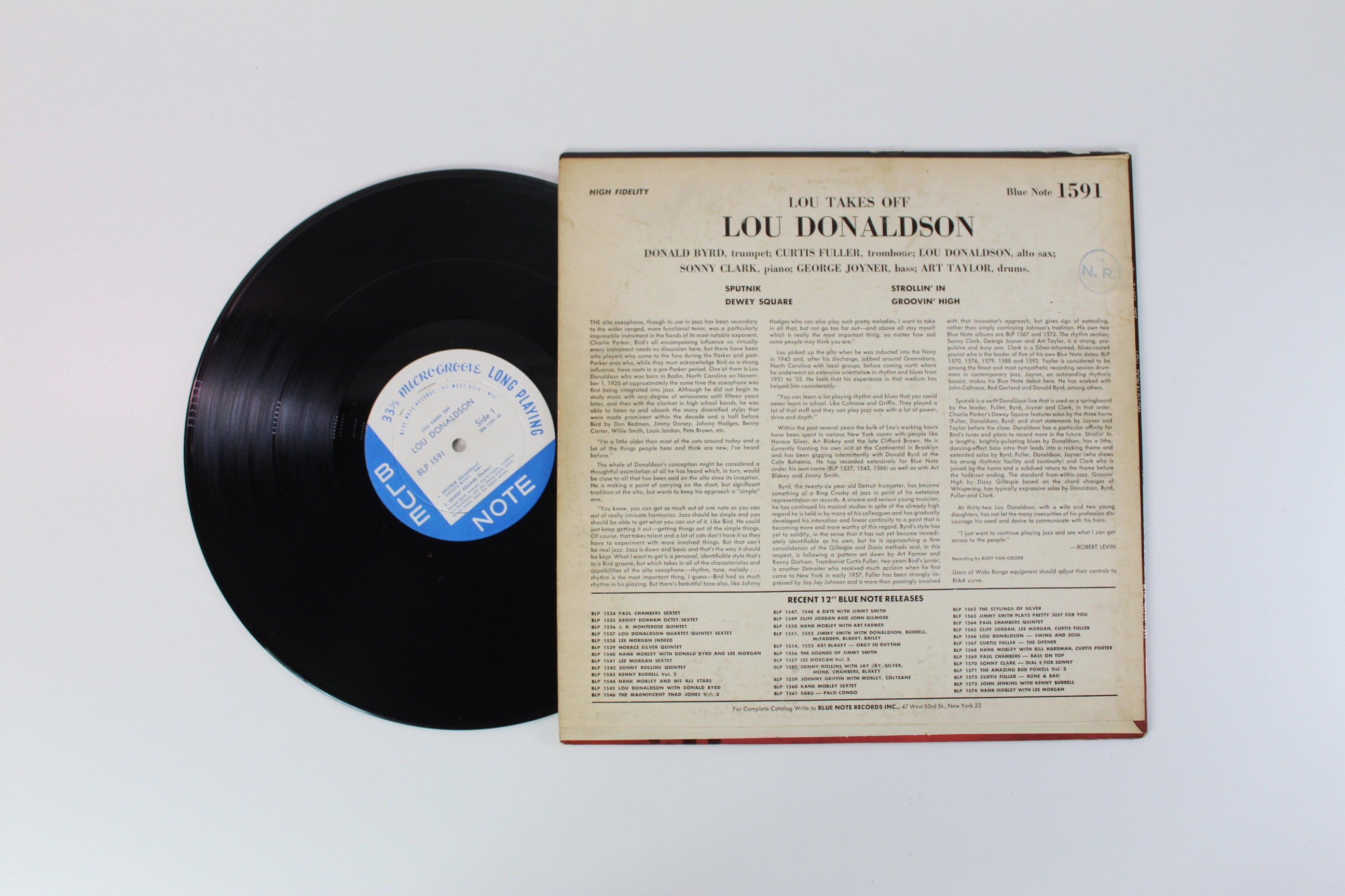Lou Donaldson - Lou Takes Off on Blue Note - Mono - W 63rd - DG Side 1 Only