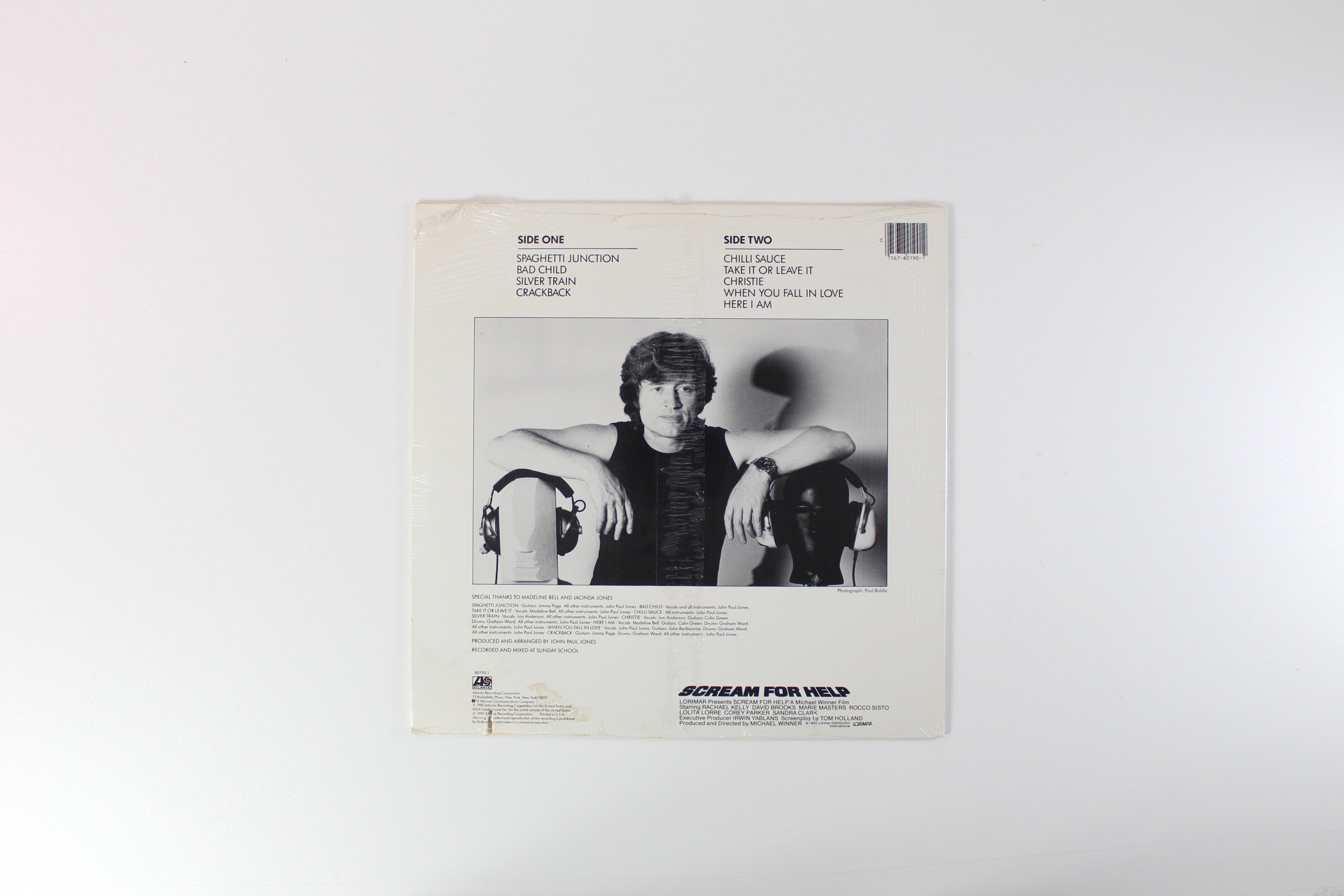 John Paul Jones - Music From The Film Scream For Help on Atlantic Sealed