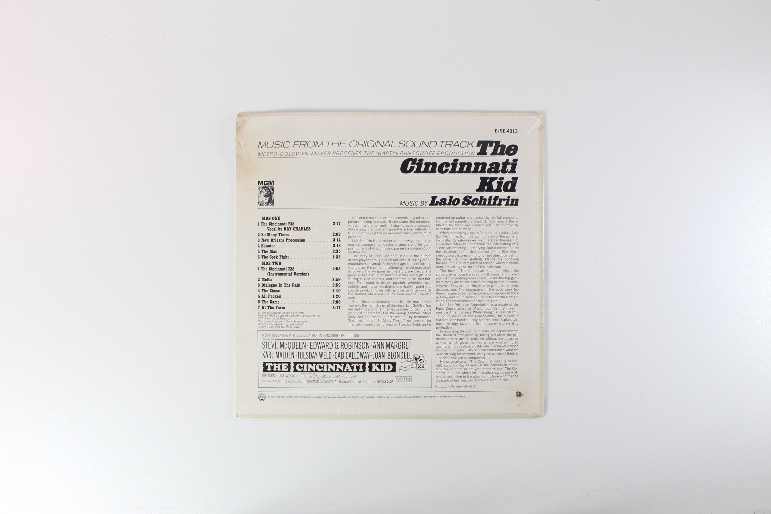 Lalo Schifrin - The Cincinnati Kid on MGM Mono Sealed