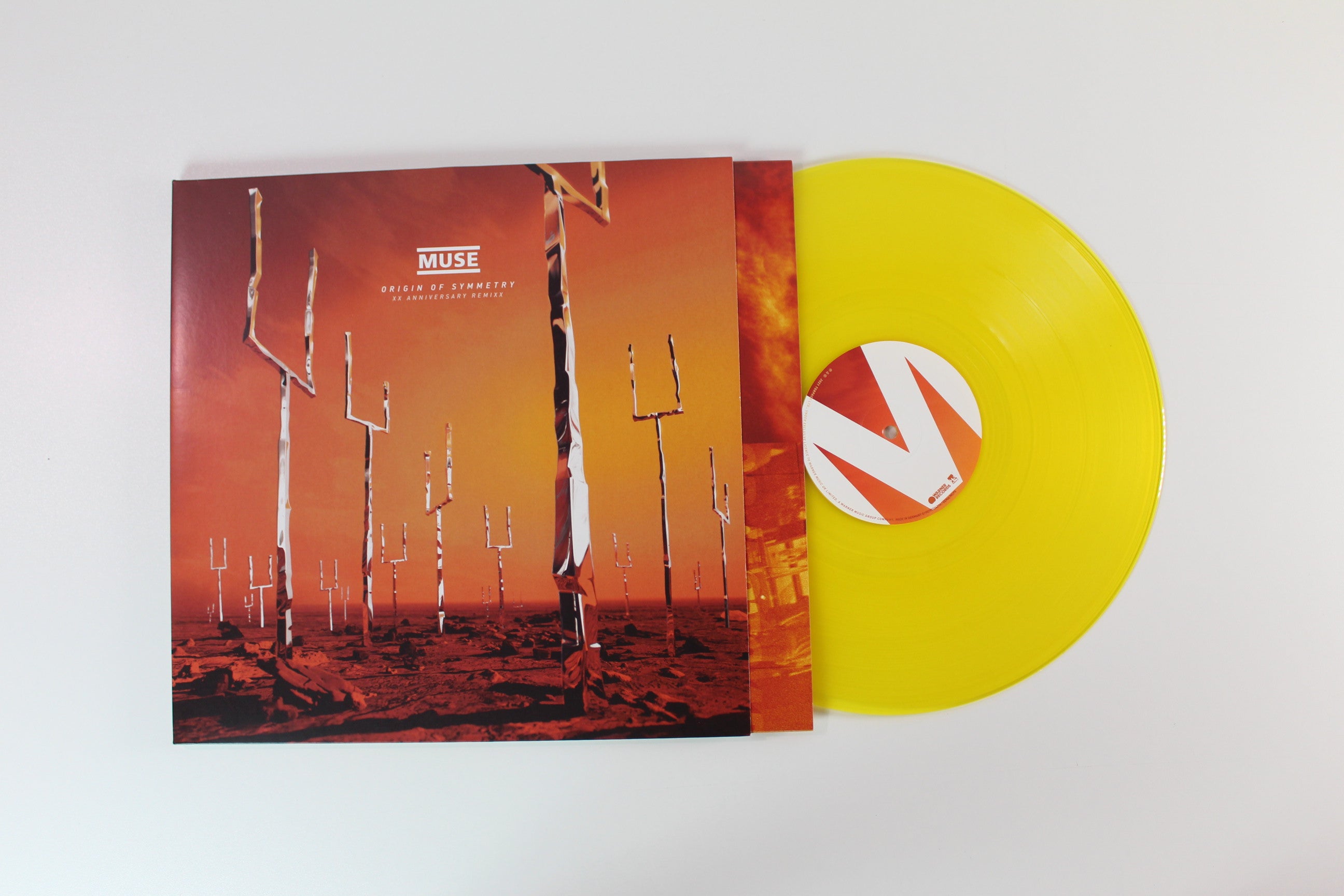 Muse - Origin Of Symmetry: XX Anniversary RemiXX on Warner Ltd Orange / Yellow Transparent Reissue