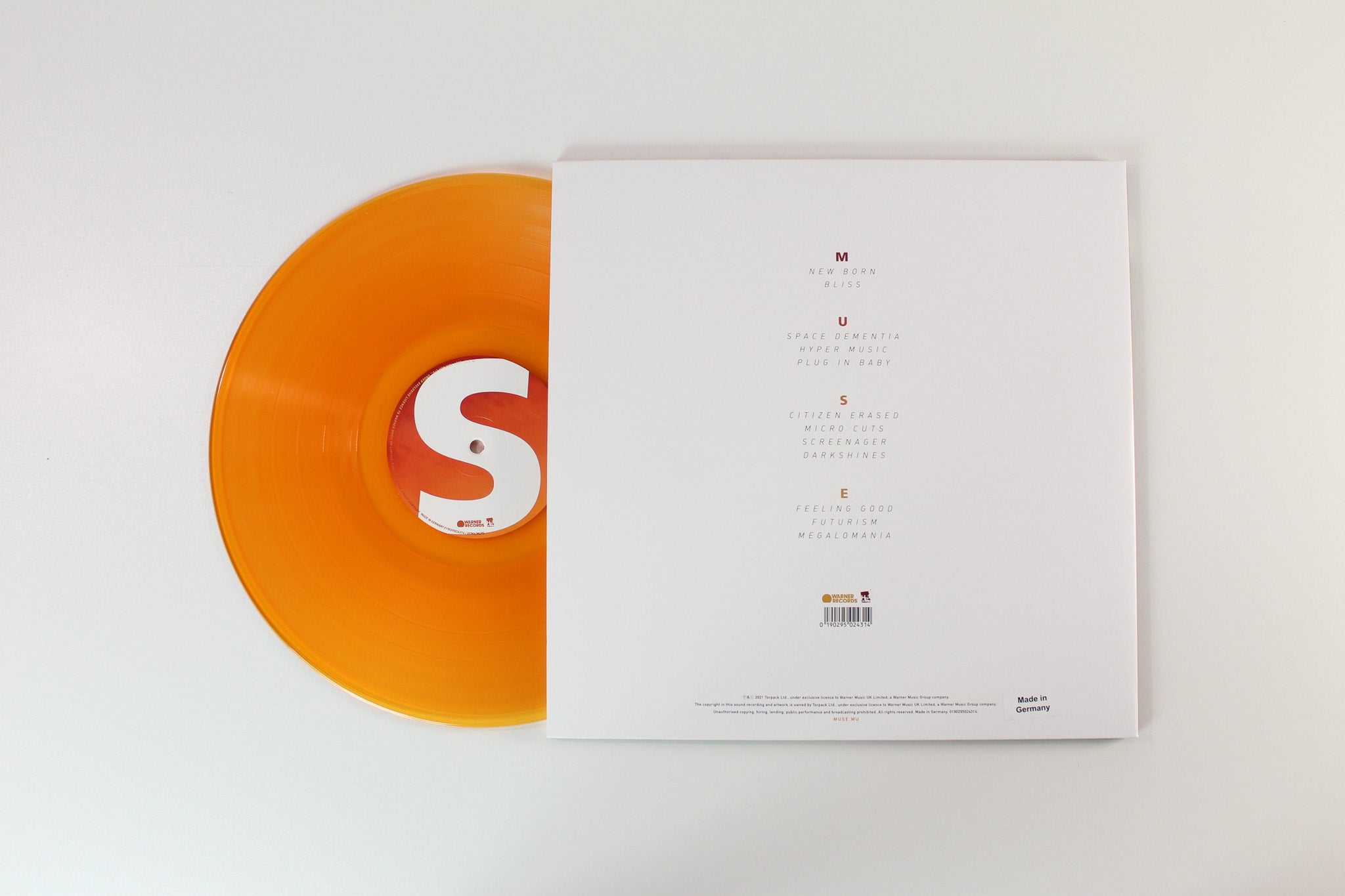 Muse - Origin Of Symmetry: XX Anniversary RemiXX on Warner Ltd Orange / Yellow Transparent Reissue