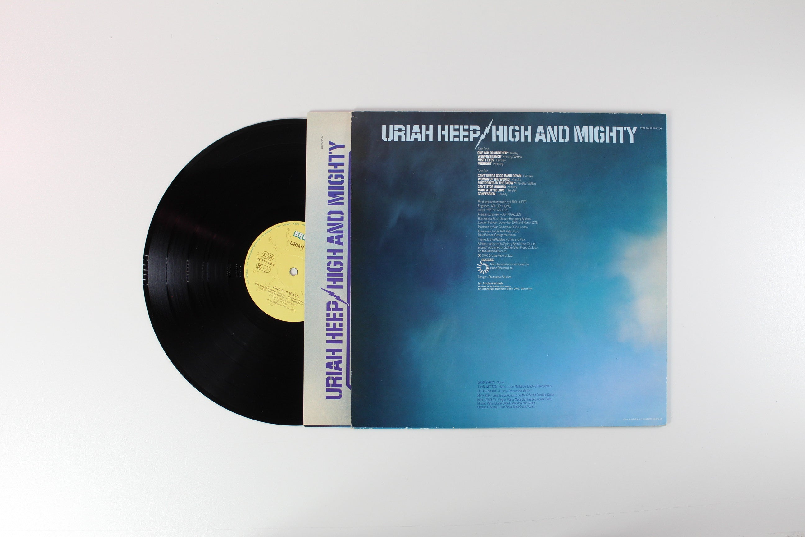 Uriah Heep - High And Mighty on Bronze - German pressing