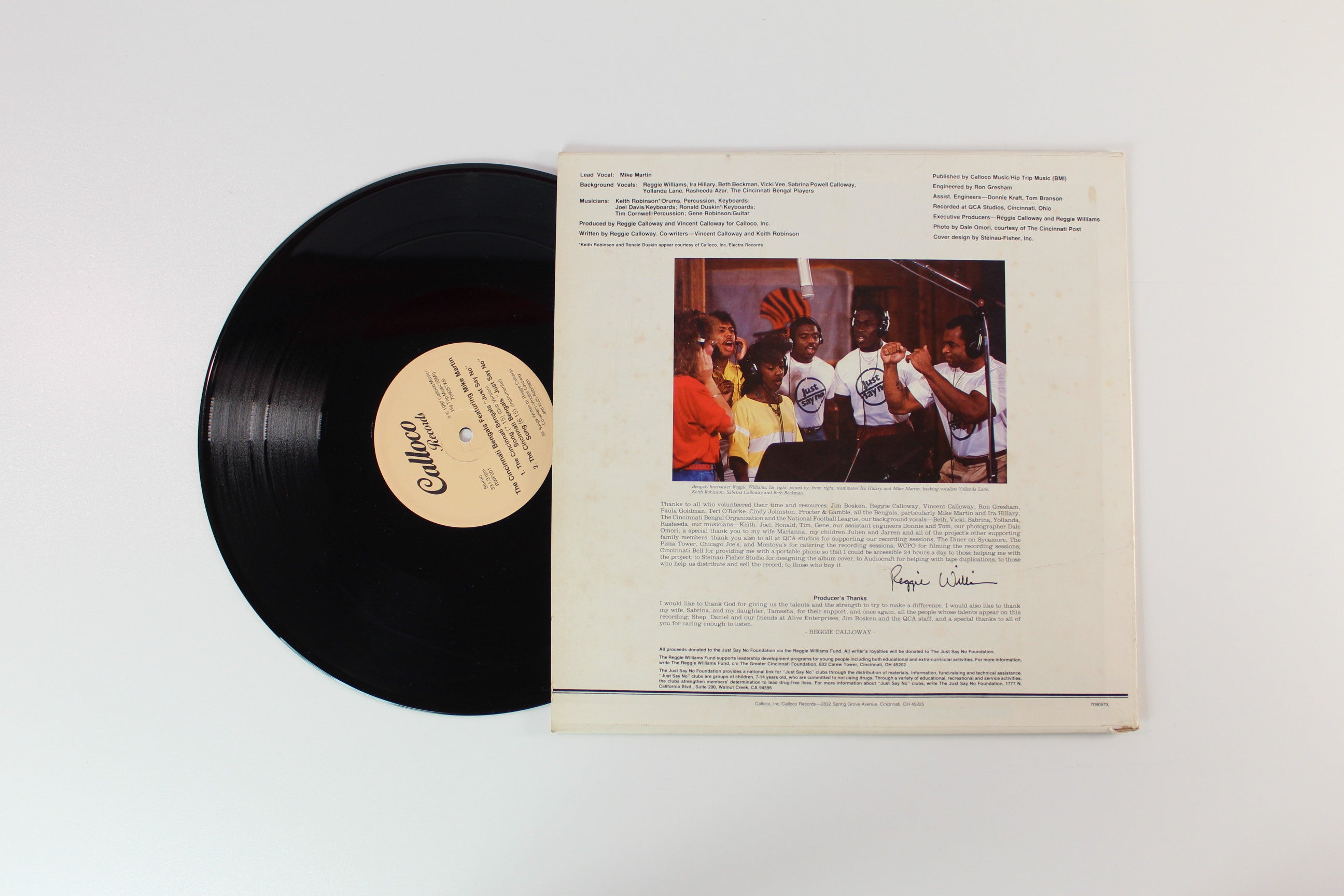 The Cincinnati Bengals - Just Say No on Calloco Calloway Brothers Modern Soul 12" Single