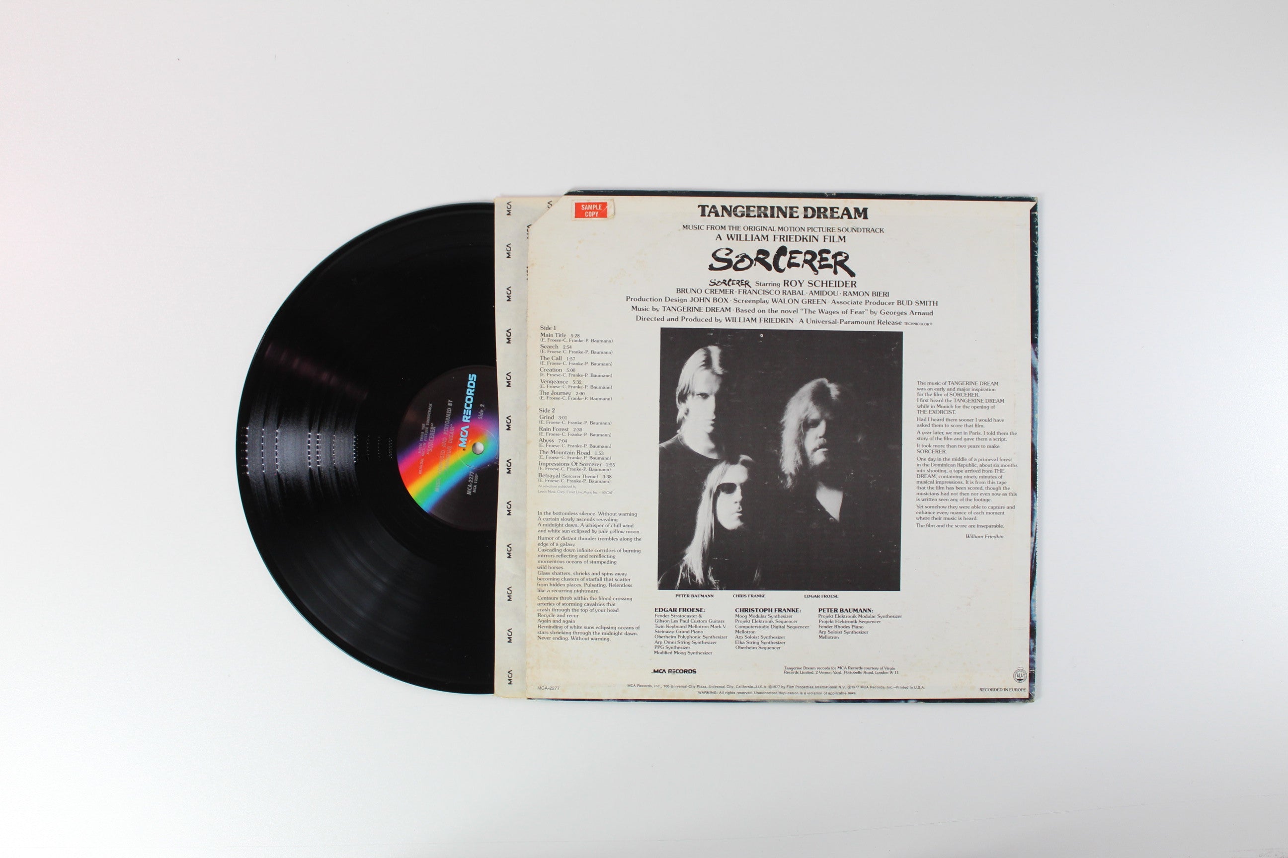 Tangerine Dream - Sorcerer (Music From The Original Motion Picture Soundtrack) on MCA Records