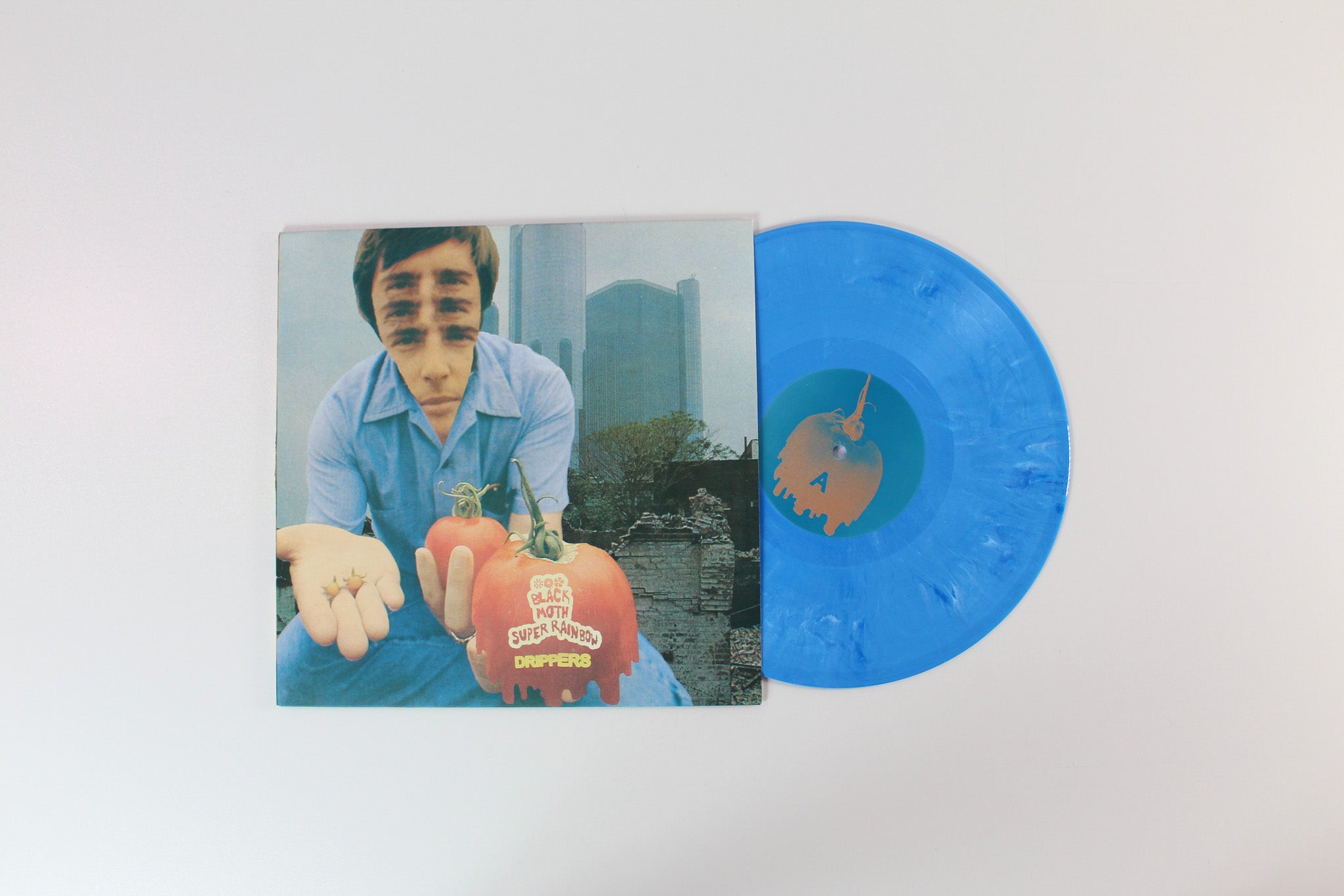 Black Moth Super Rainbow - Drippers on Graveface Ltd 10" EP Marbled Baby Blue Vinyl