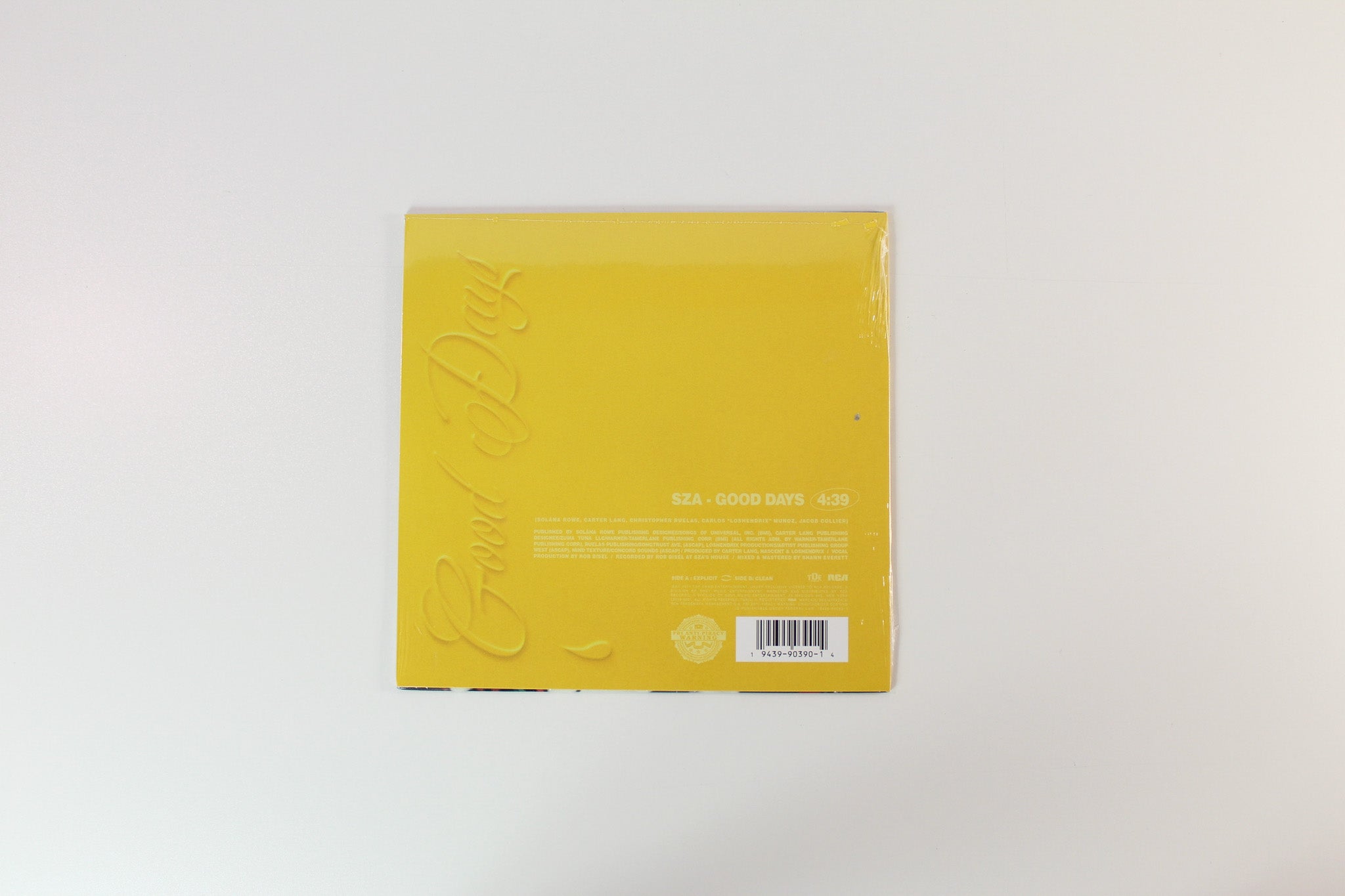 SZA - Good Days on Top Dawg 10" 45 RPM Single Yellow Vinyl Sealed
