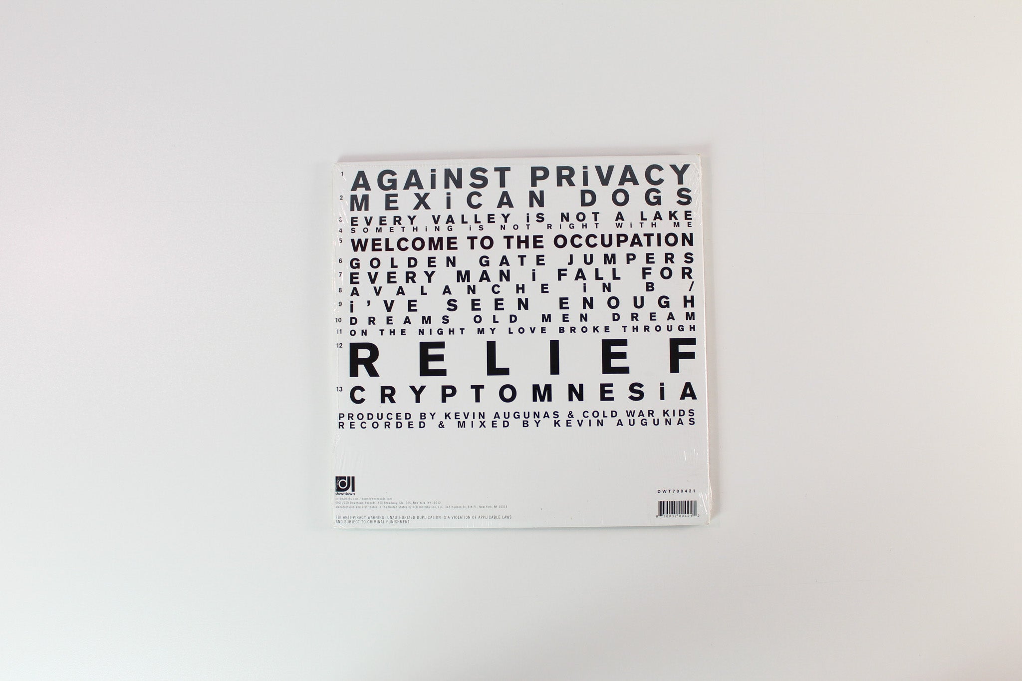 Cold War Kids - Loyalty To Loyalty on Downtown Music 10" Sealed