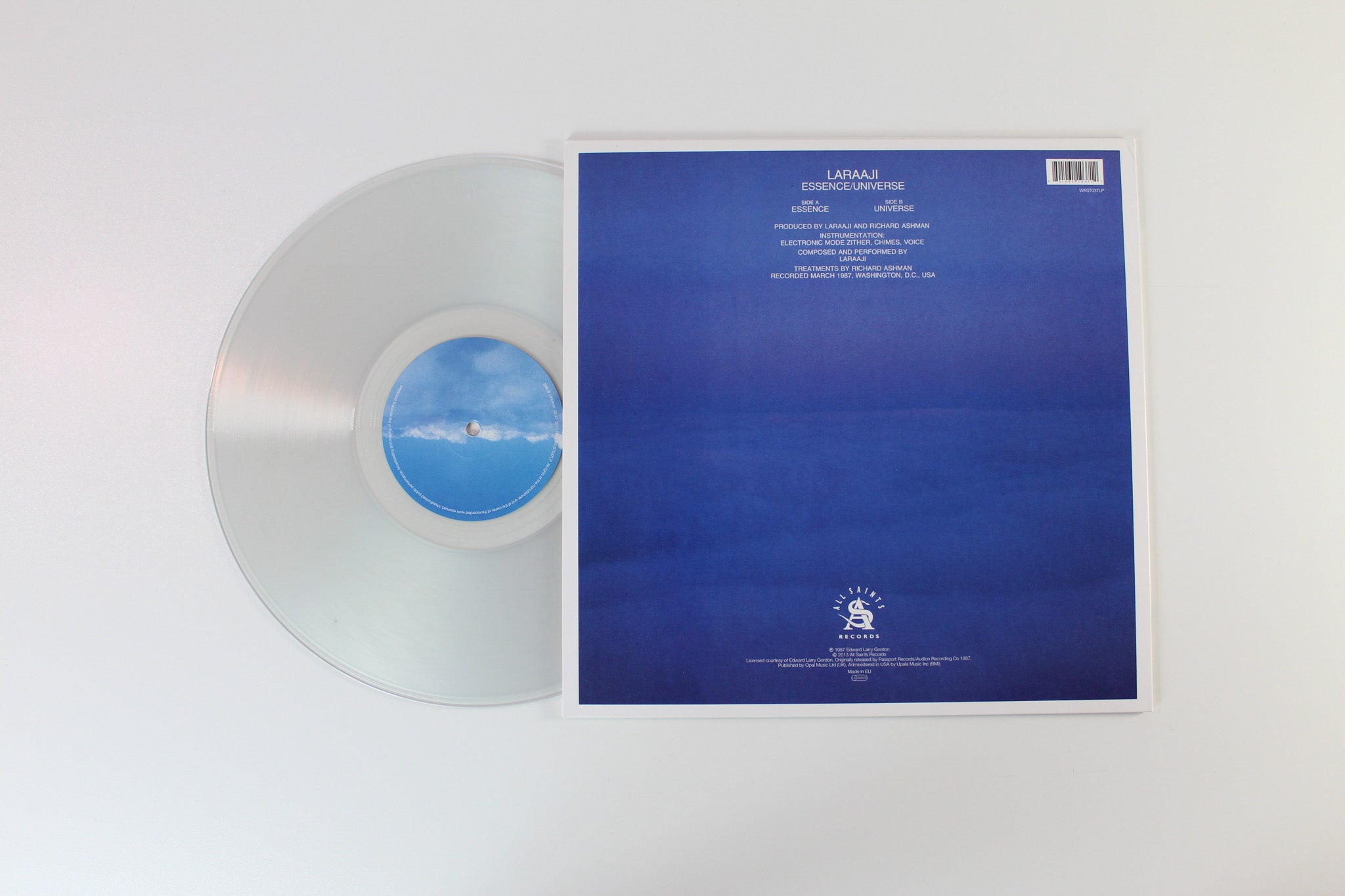 Laraaji - Essence/Universe on All Saints Ltd Clear Vinyl Reissue