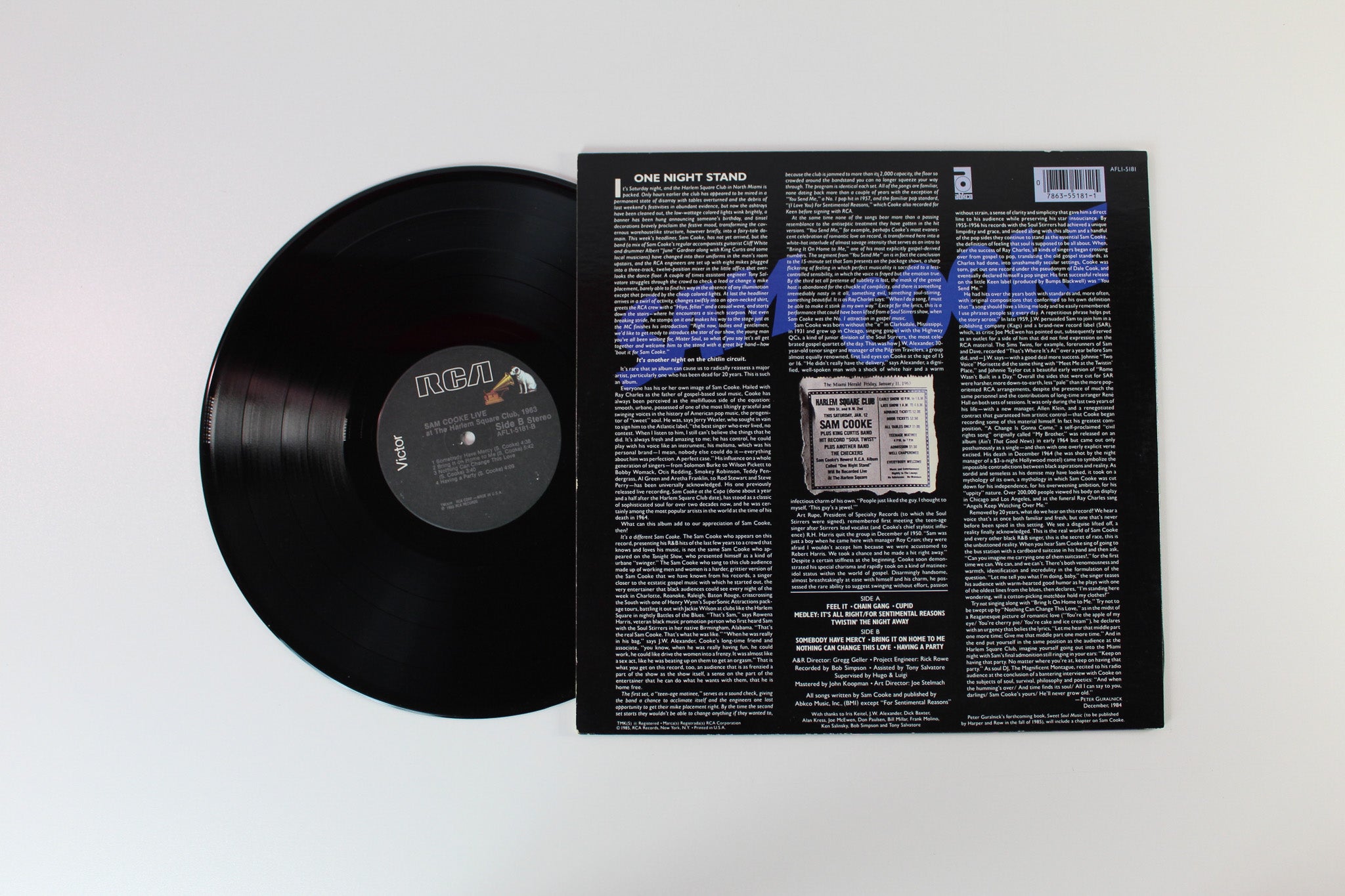 Sam Cooke - Live At The Harlem Square Club, 1963 on RCA