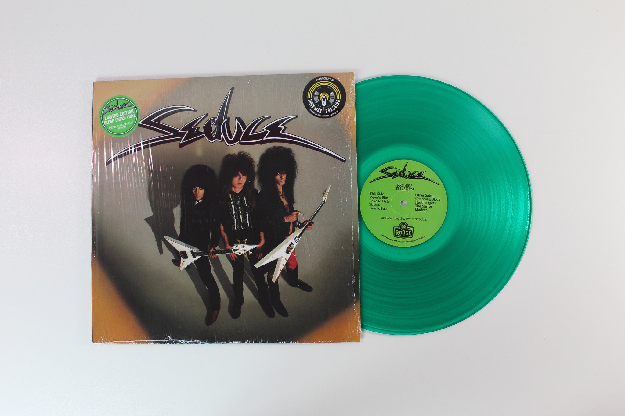 Seduce - Seduce on Rouge Records Ltd Clear Green Vinyl Reissue