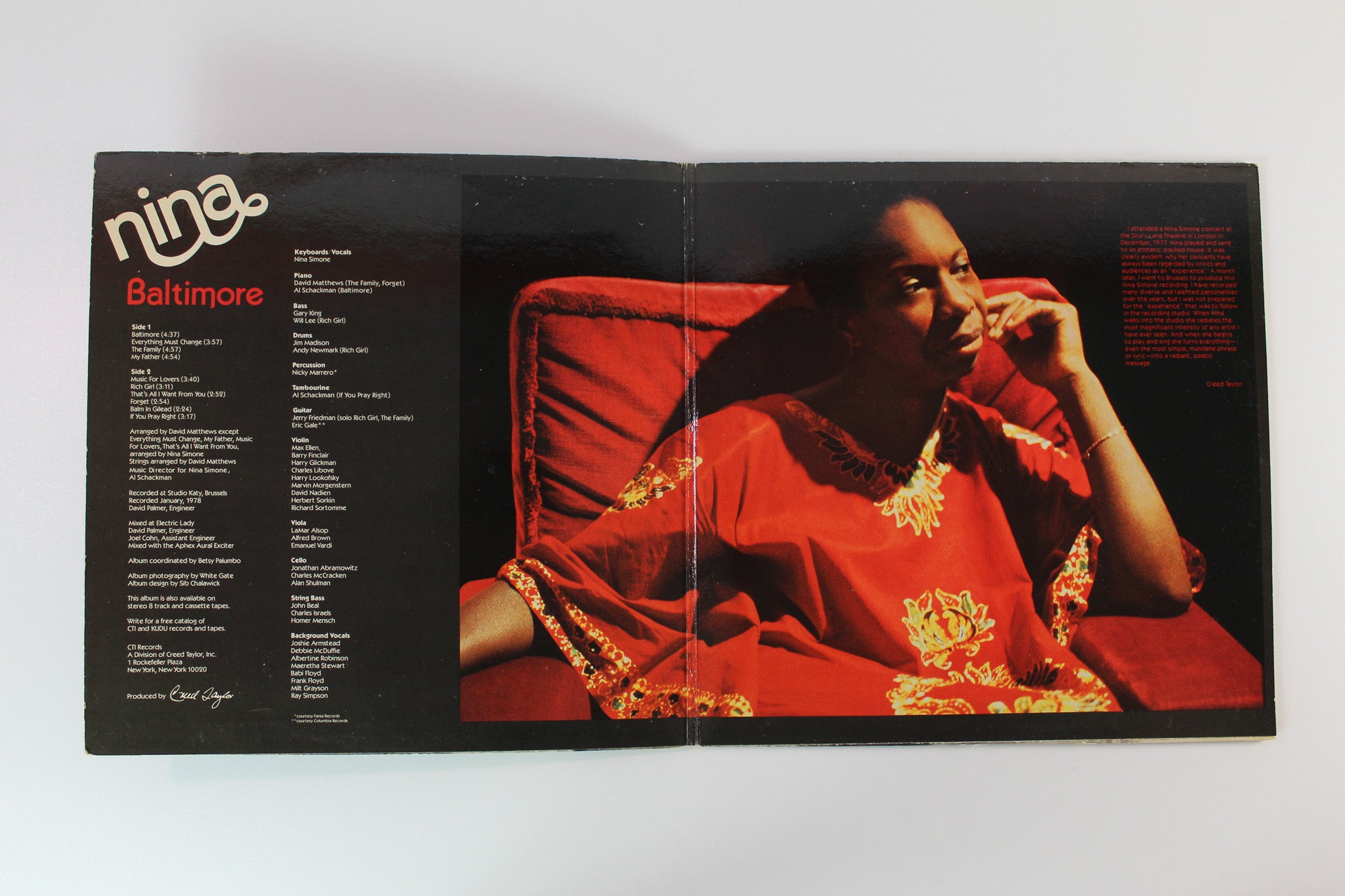 Nina Simone - Baltimore on CTI