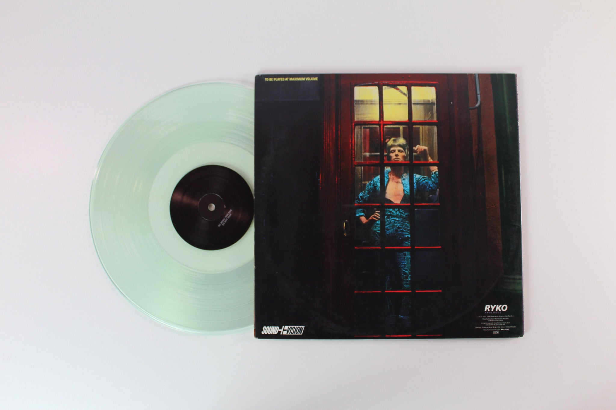 David Bowie - The Rise And Fall Of Ziggy Stardust And The Spiders From Mars on Ryko Analogue Ltd Clear Vinyl