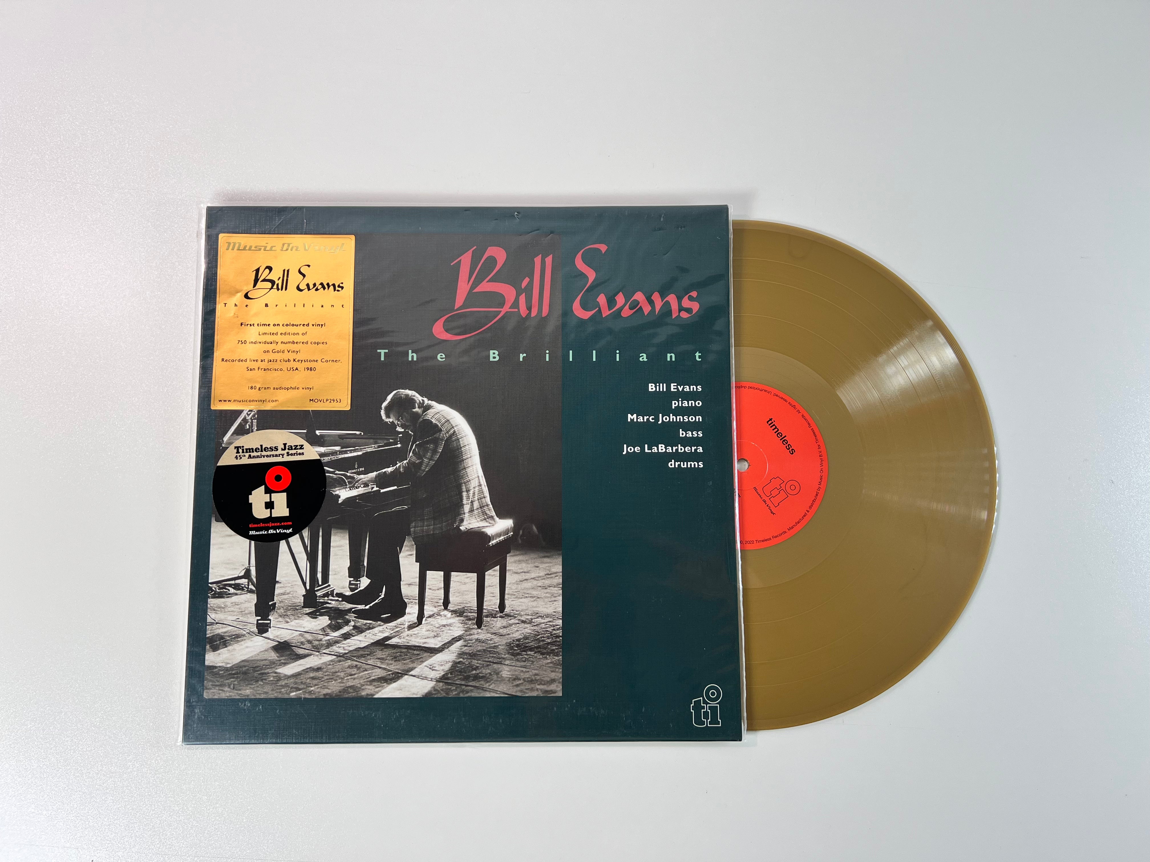 Bill Evans - The Brilliant on Timeless Music on Vinyl Ltd Numbered Gold Vinyl Reissue