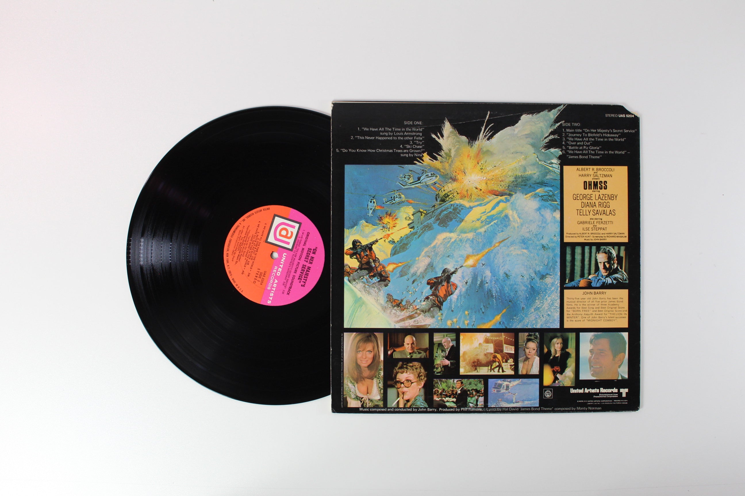 John Barry - On Her Majesty's Secret Service (Original Motion Picture Soundtrack) on UA Stereo