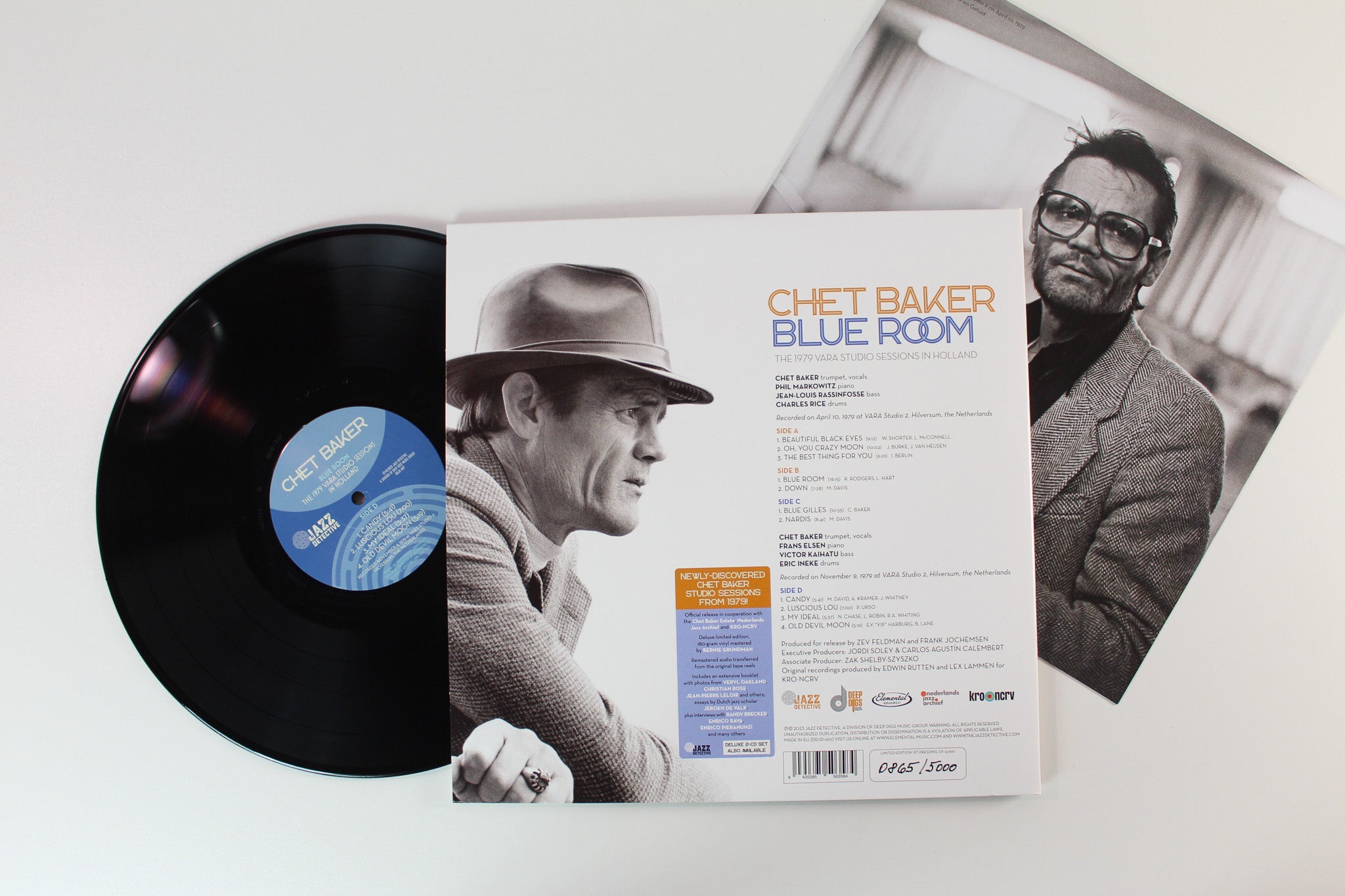 Chet Baker - Blue Room (The 1979 VARA Studio Sessions In Holland) on Jazz Detective RSD 2023 Ltd Numbered 180 Gram