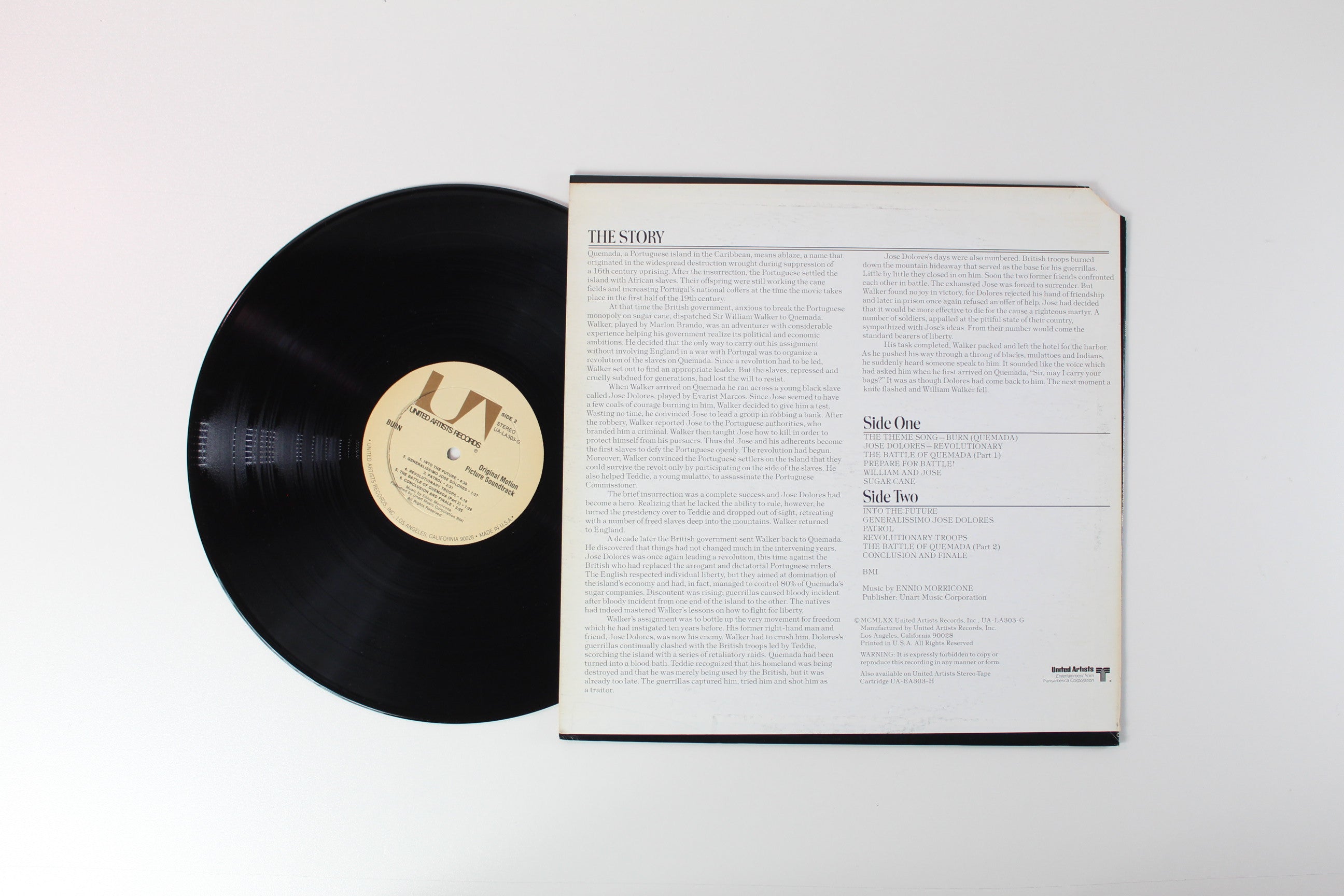 Ennio Morricone - Burn! (Original Motion Picture Soundtrack) on United Artists