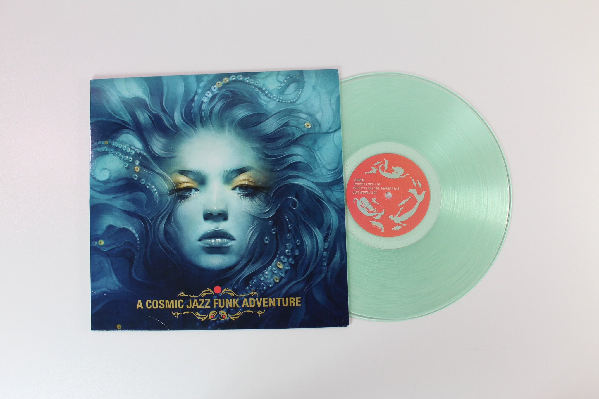 Detroit Rising - A Cosmic Jazz Funk Adventure on Down Jazz Records - Sea Foam Vinyl
