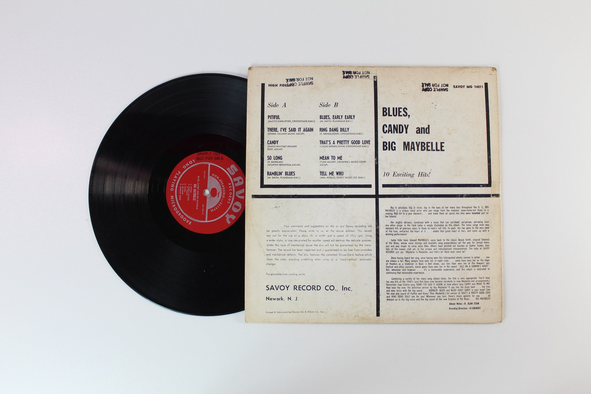 Big Maybelle - Blues, Candy & Big Maybelle on Savoy Records