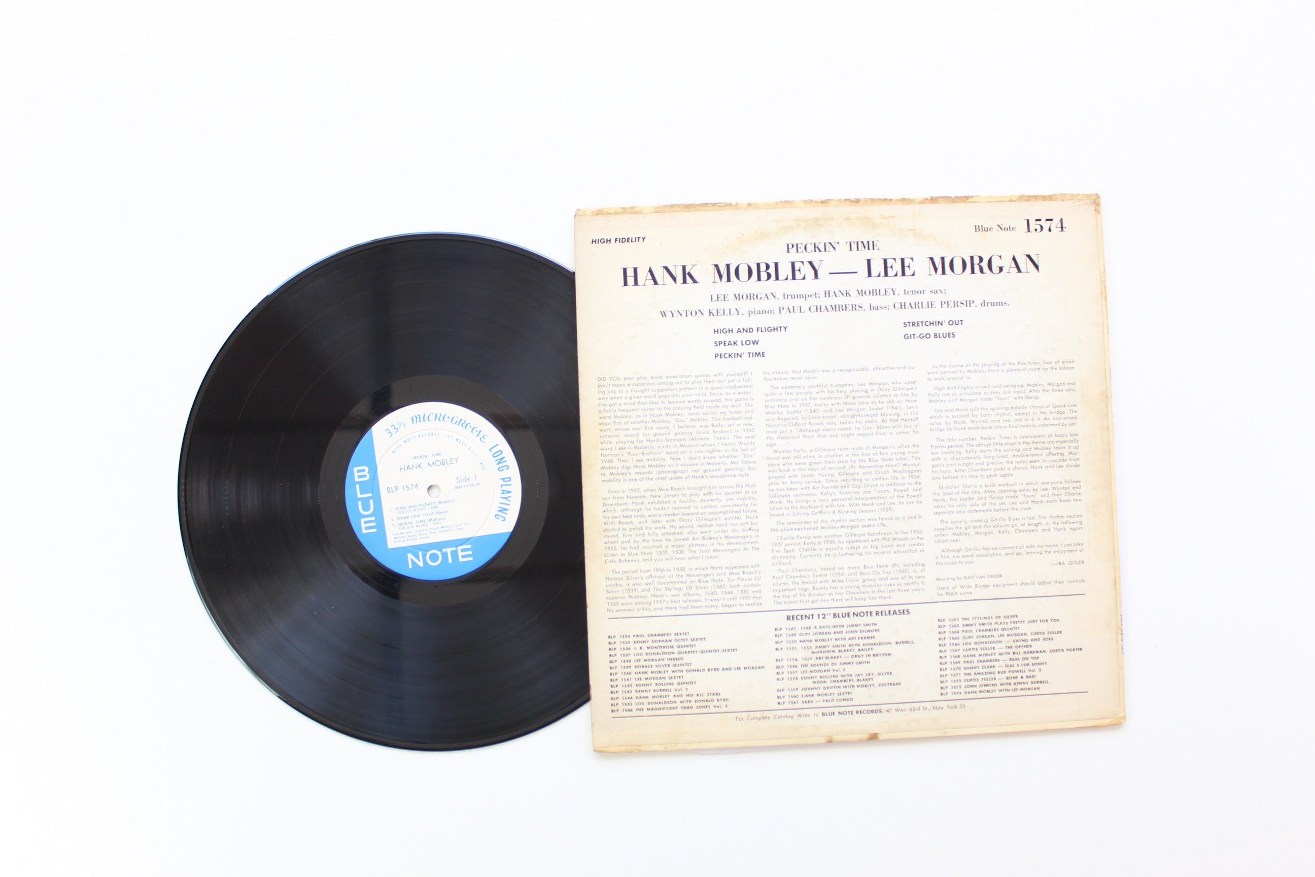 Hank Mobley, Lee Morgan - Peckin' Time on Blue Note - BLP 1574 - 47 W 63rd Mono