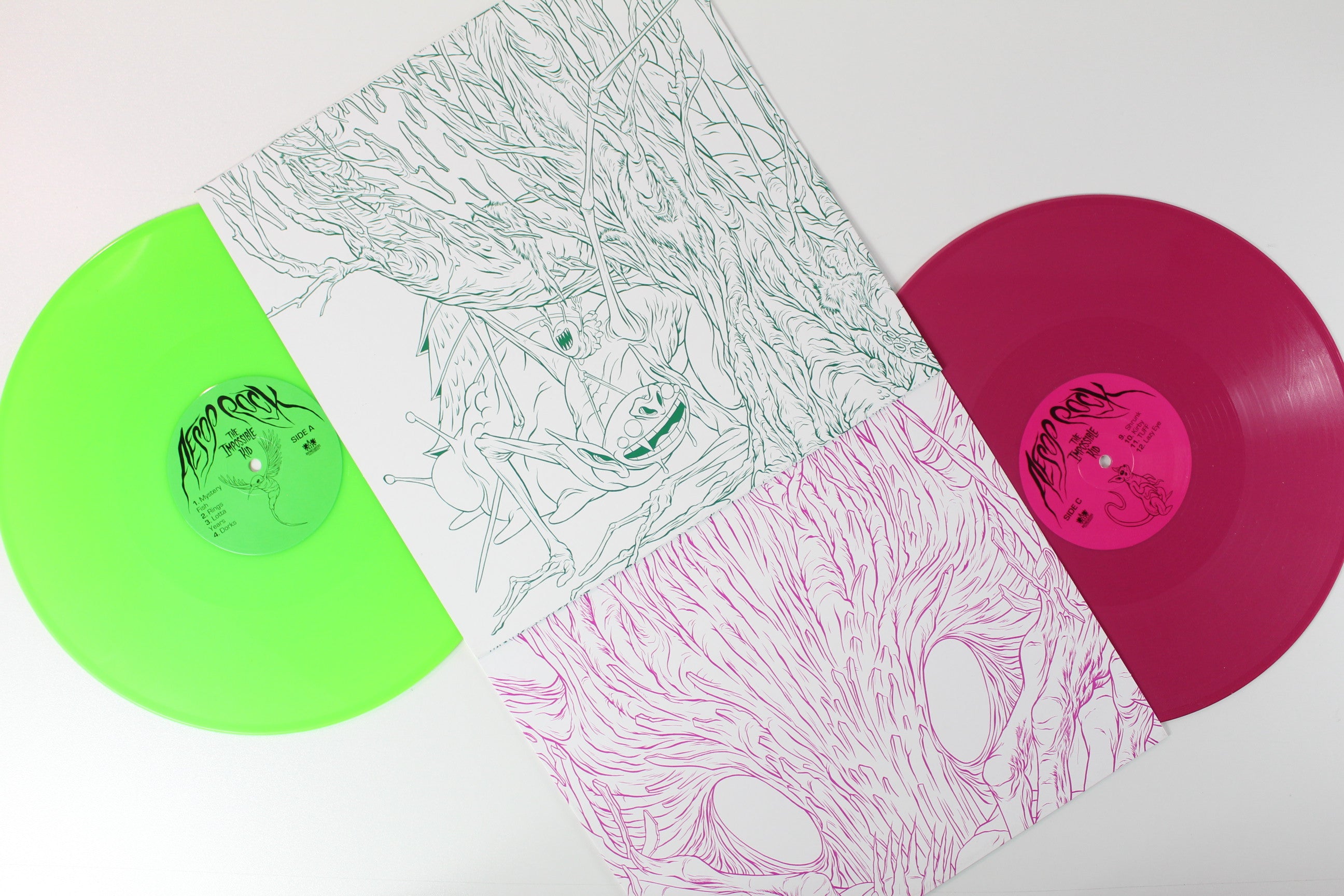 Aesop Rock - The Impossible Kid on Rhymesayers Green / Pink Vinyl