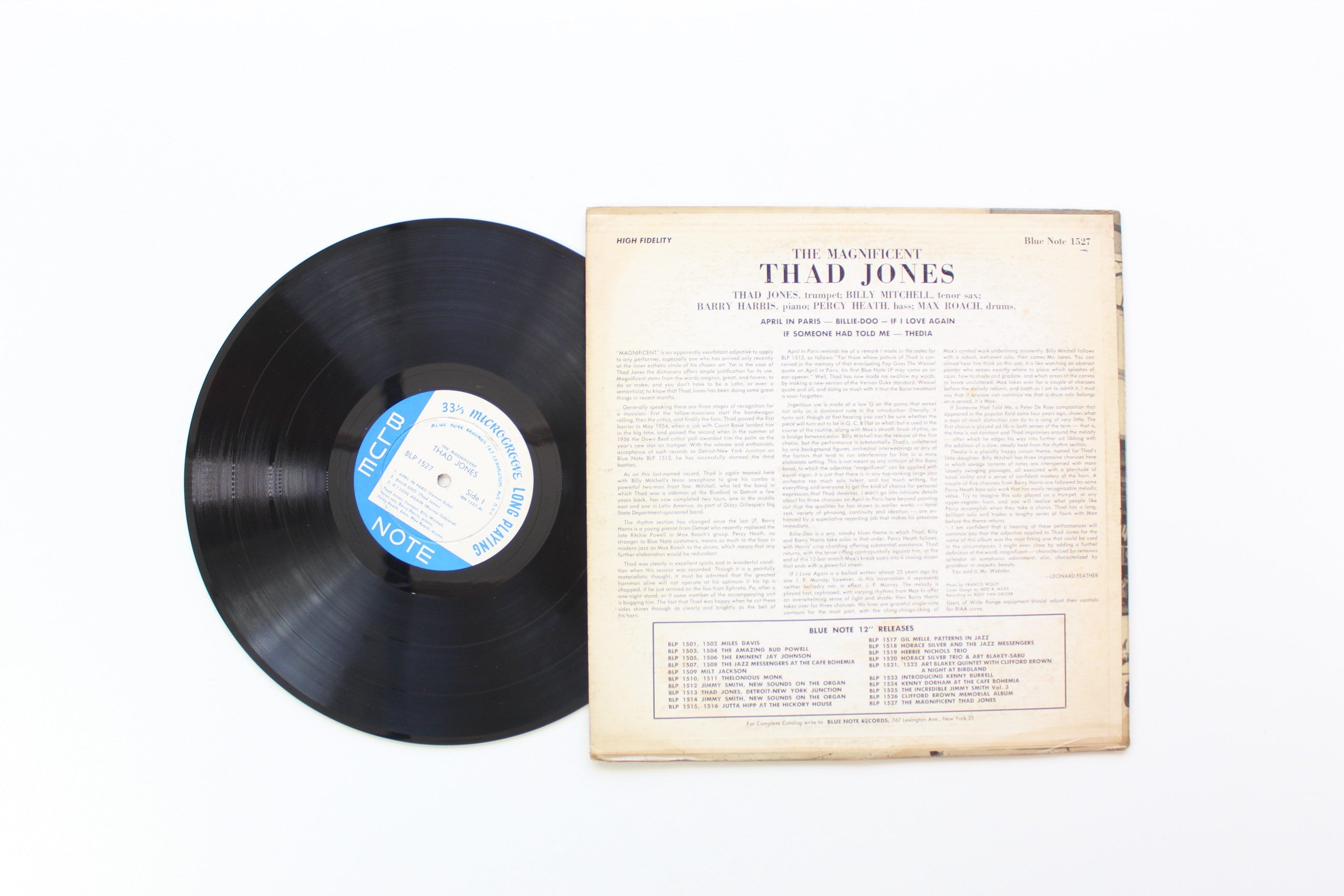 Thad Jones - The Magnificent Thad Jones on Blue Note - Lexington Mono DG RVG