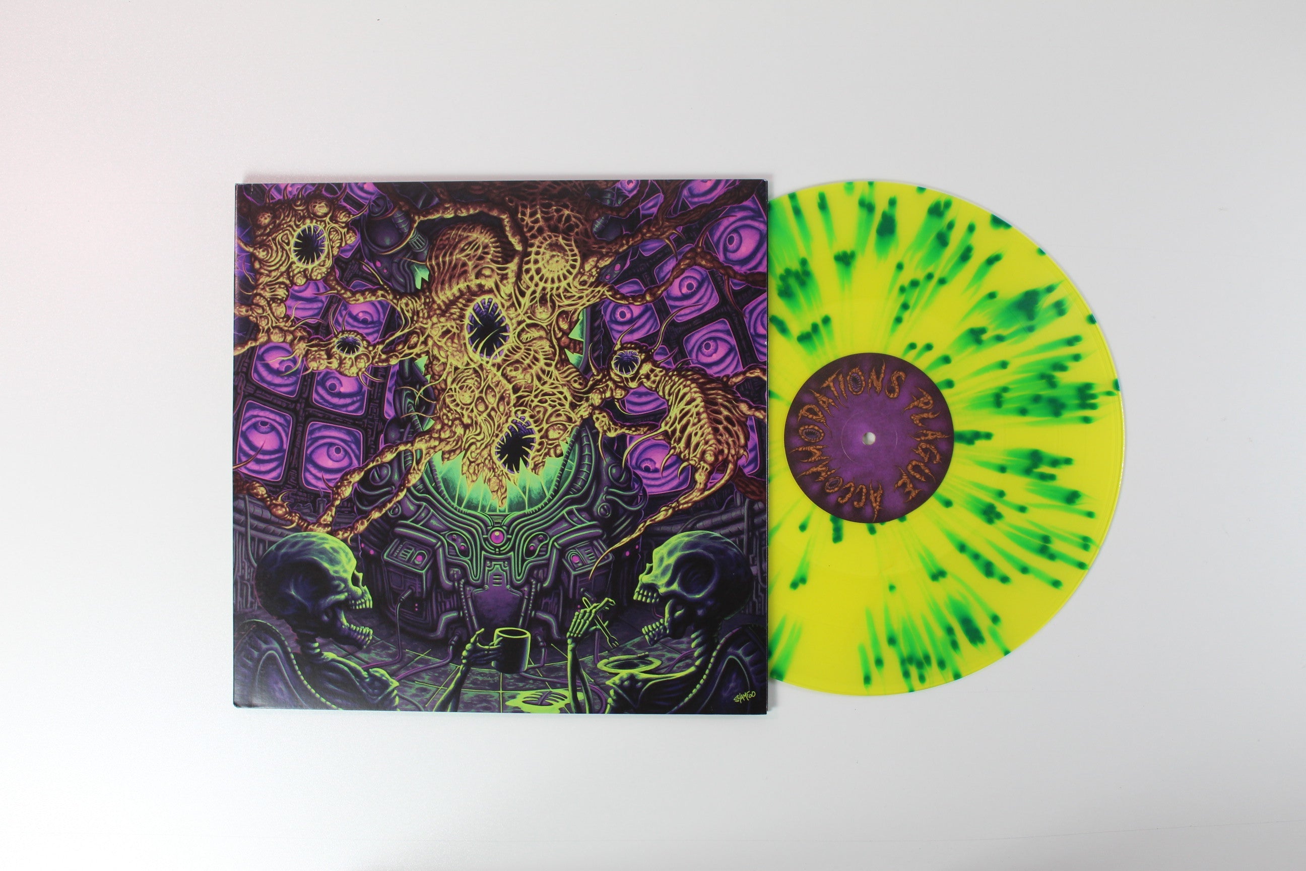 Thank You Scientist - Plague Accommodations on Flying Jangus Ltd Radioactive Green Splatter