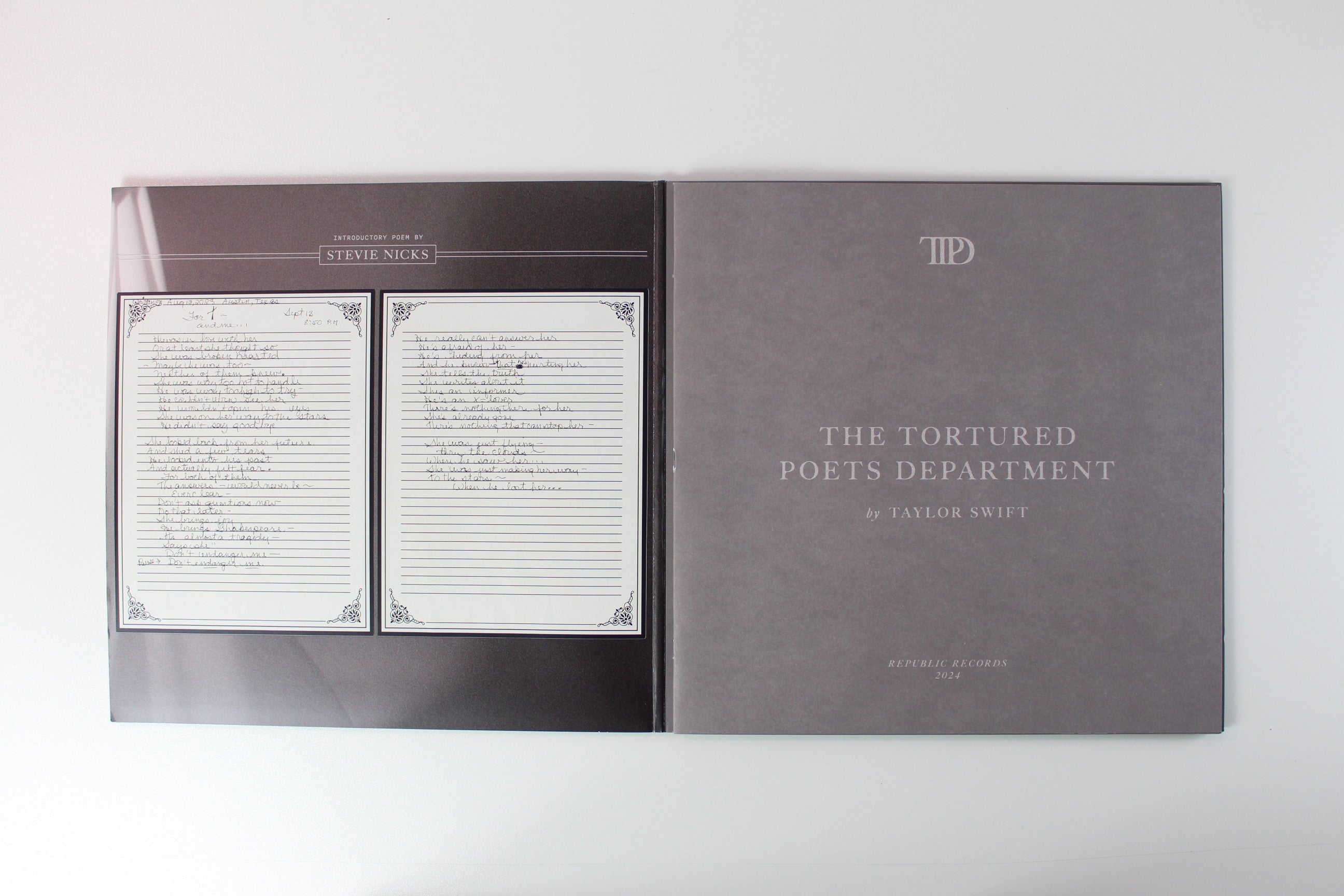Taylor Swift - The Tortured Poets Department on Republic Smoke Gray Vinyl