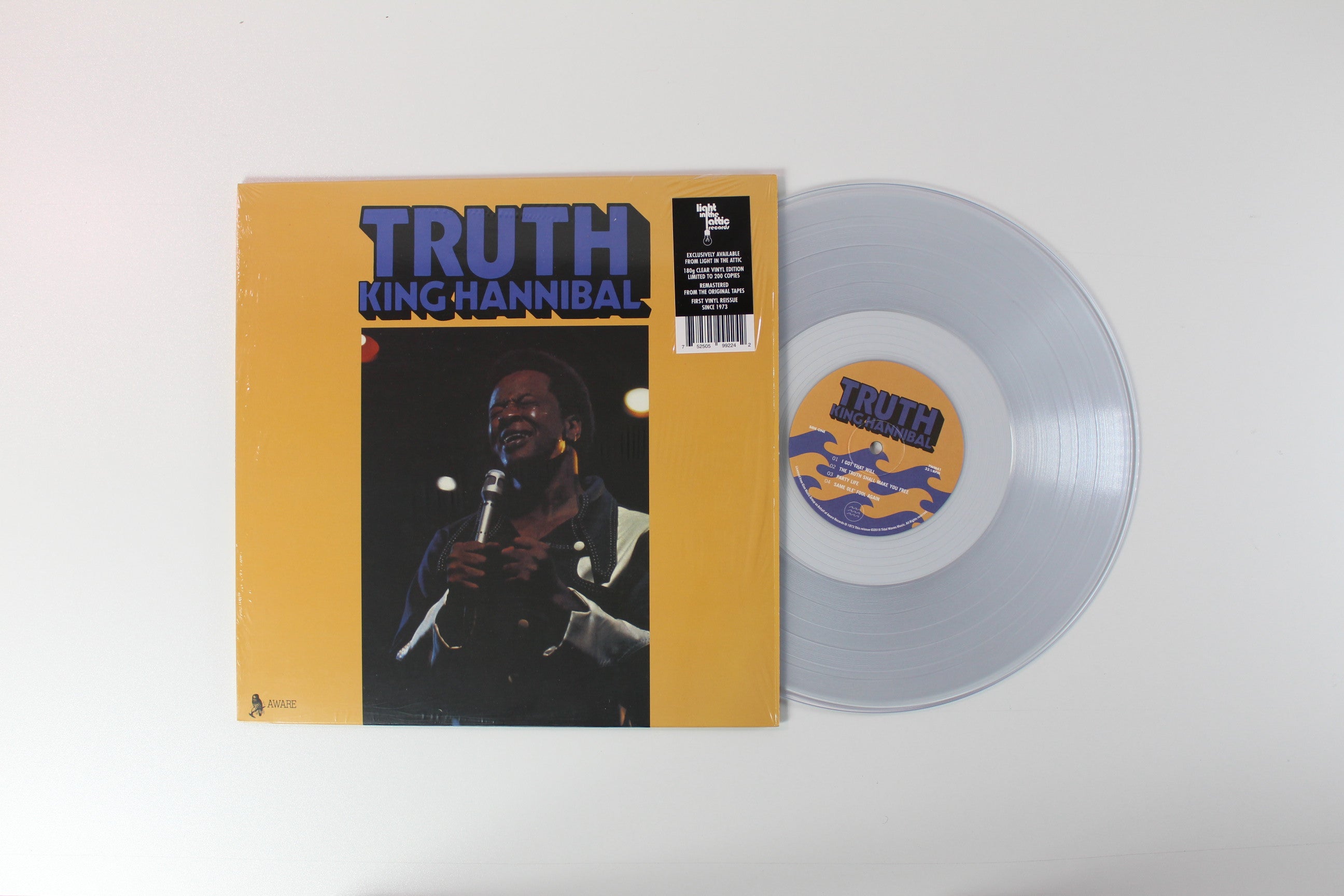 King Hannibal - Truth on Tidal Waves Music Ltd Clear Vinyl Reissue