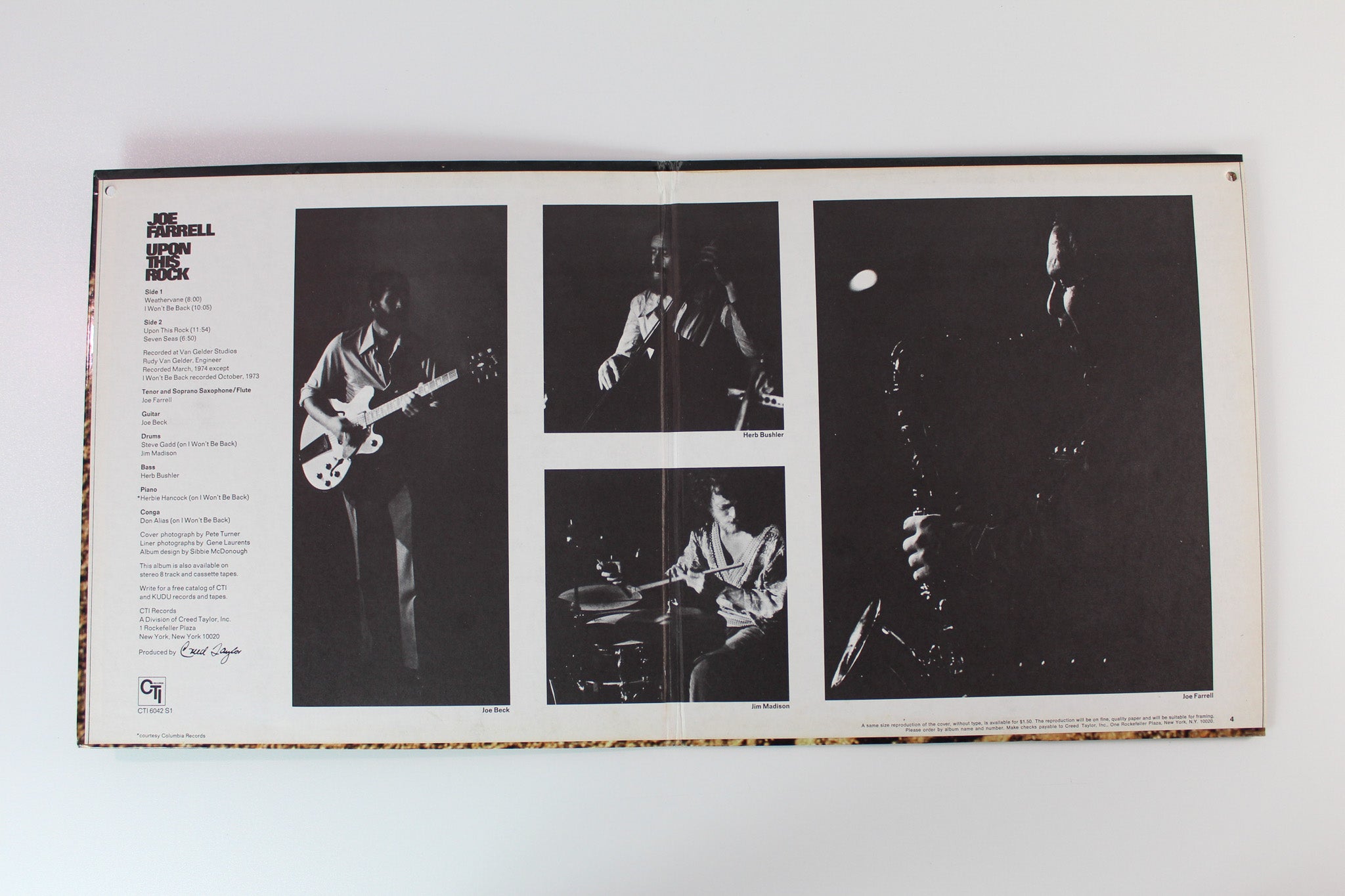 Joe Farrell - Upon This Rock on CTI Records - Promo