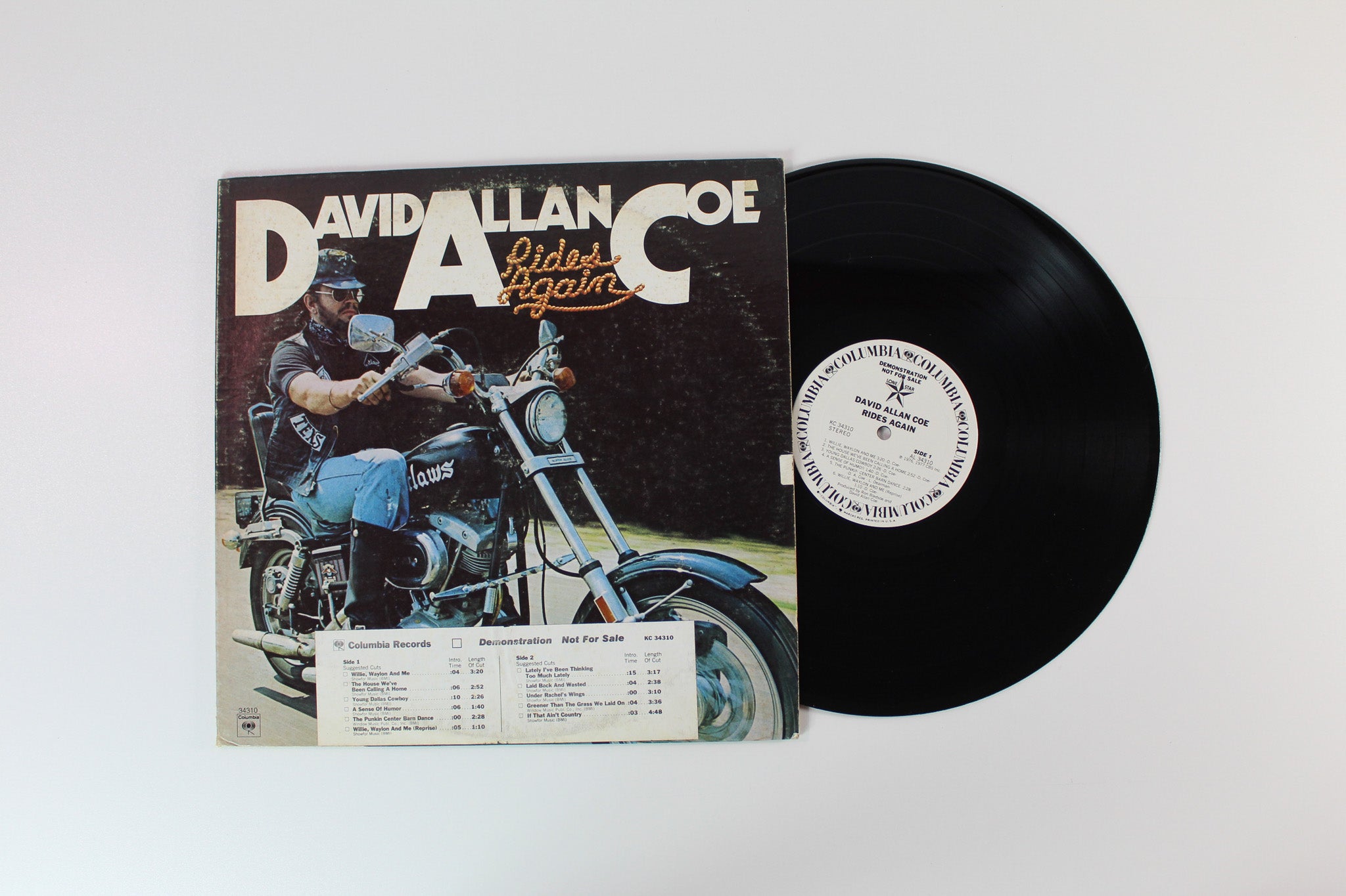 David Allan Coe - Rides Again on Columbia - Promo
