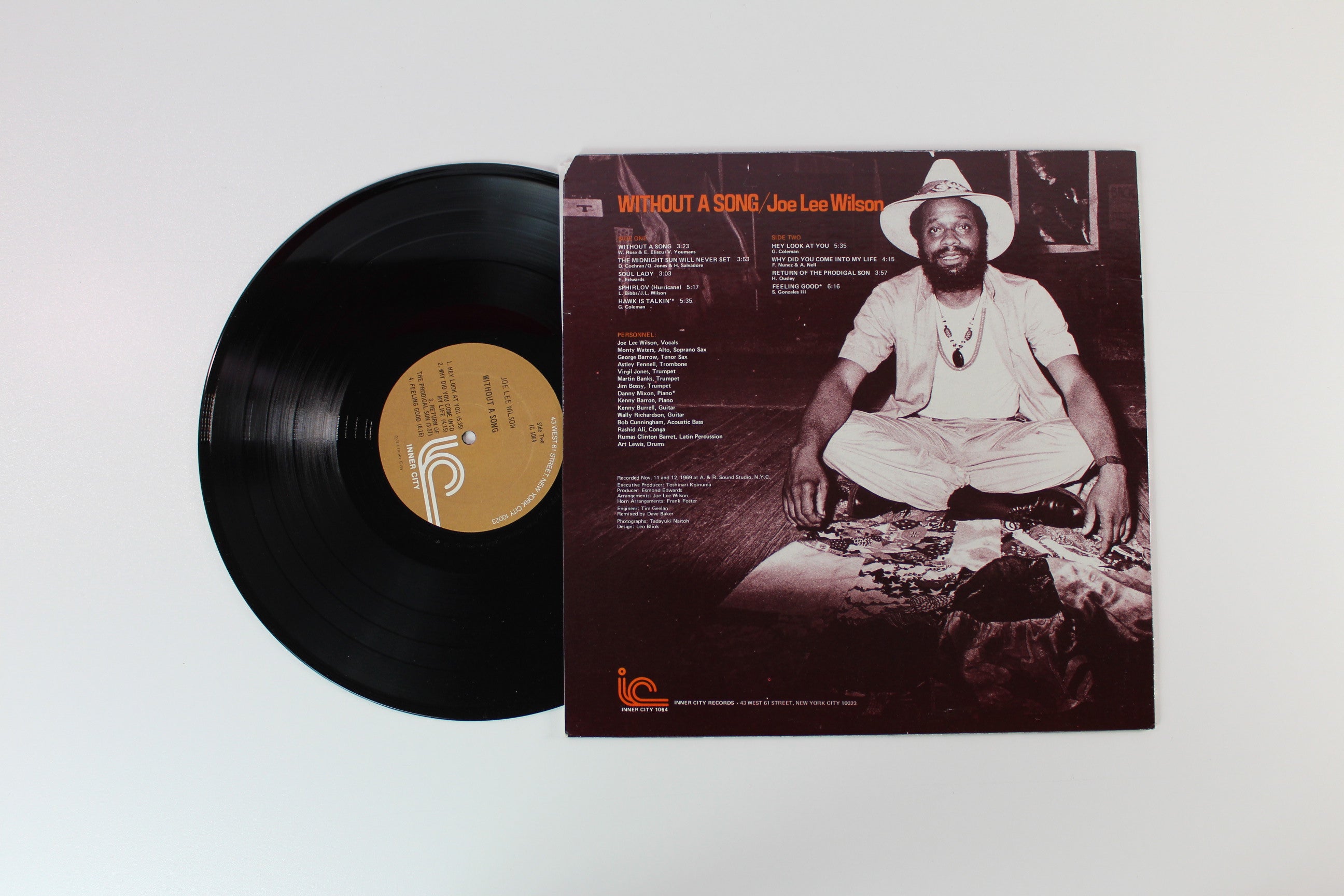 Joe Lee Wilson - Without A Song on Inner City Records