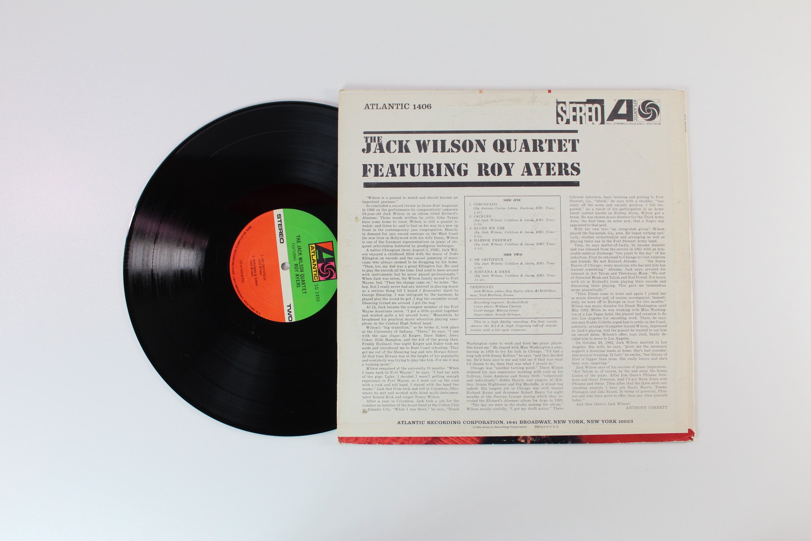 The Jack Wilson Quartet Featuring Roy Ayers - The Jack Wilson Quartet on Atlantic